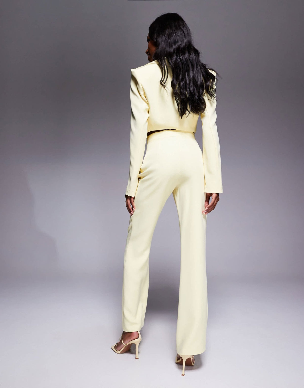 ASOS LUXE co-ord tailored suit trousers in buttermilk - ASOS Sample Sale