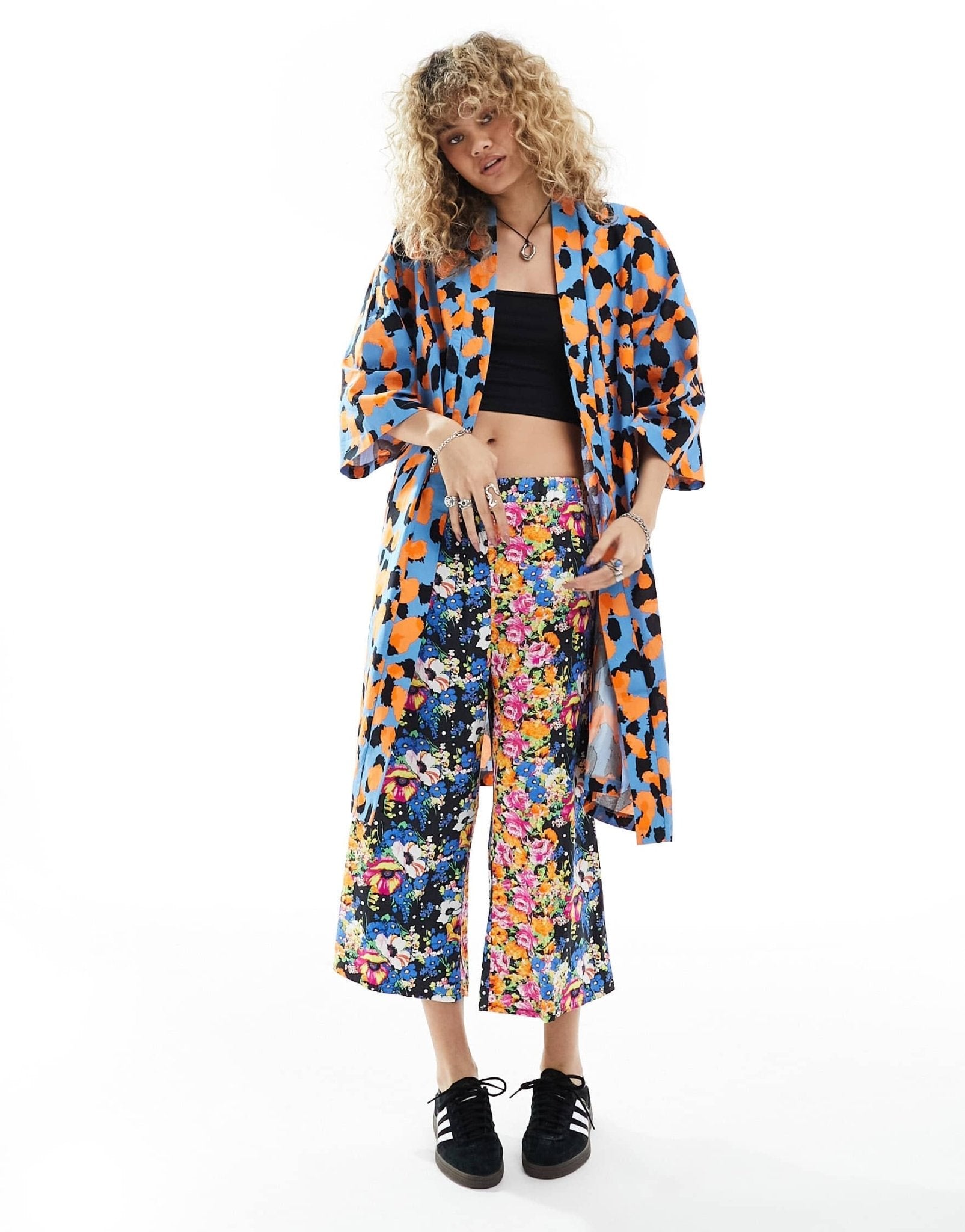 ASOS MADE IN KENYA floral print kimono co ord - ASOS Sample Sale
