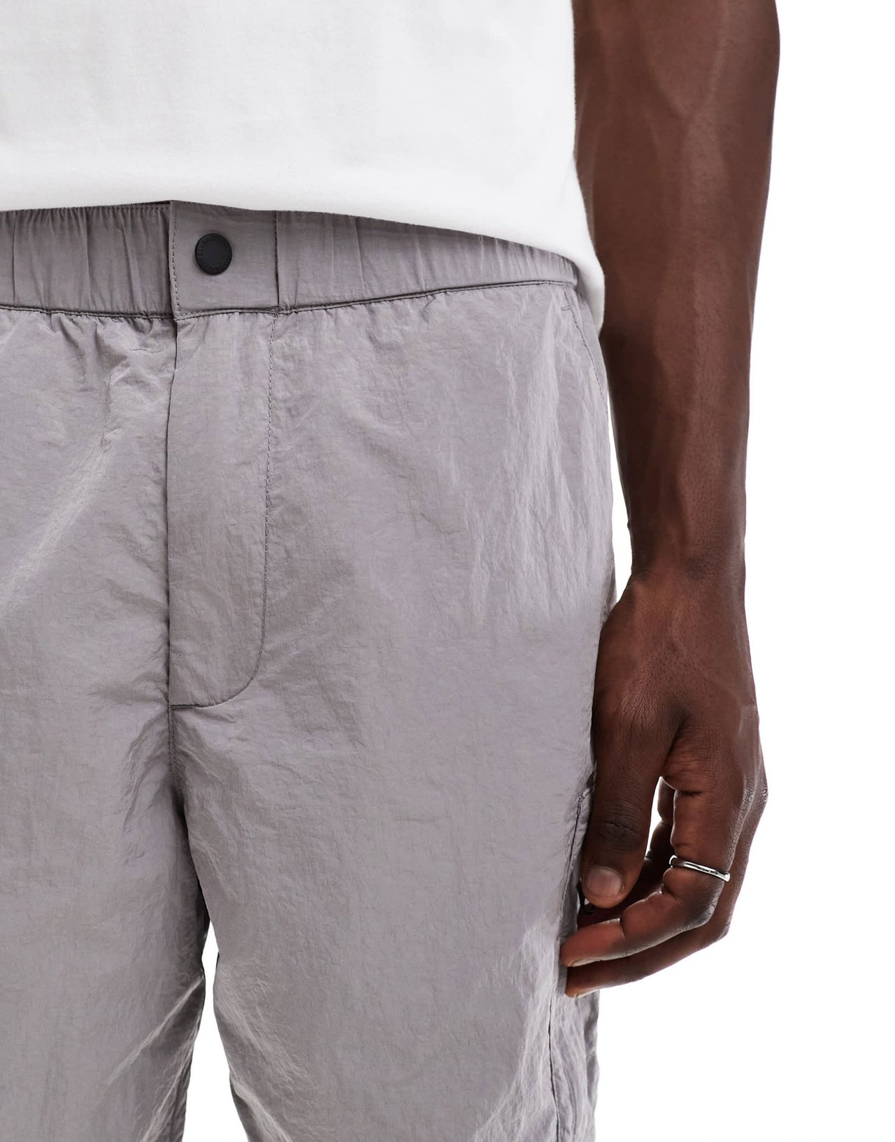 Barbour International Inline shorts in pale slate - ASOS Sample Sale