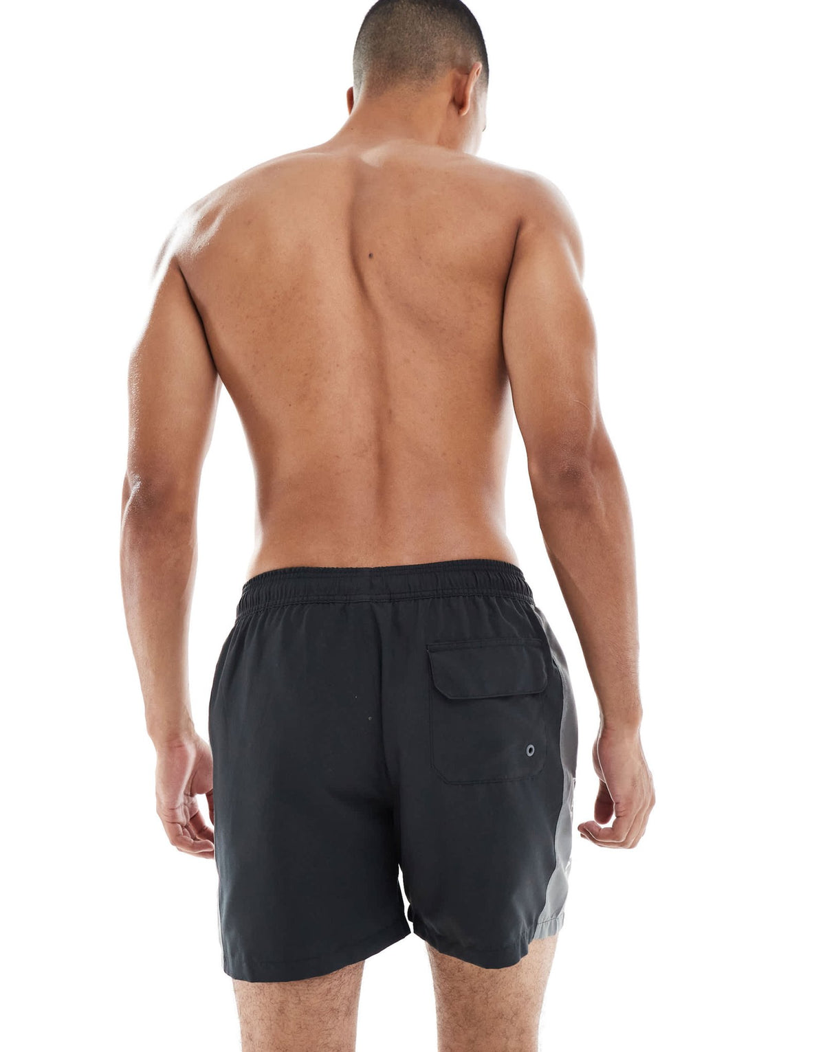 Barbour International logo swimshorts in black - ASOS Sample Sale