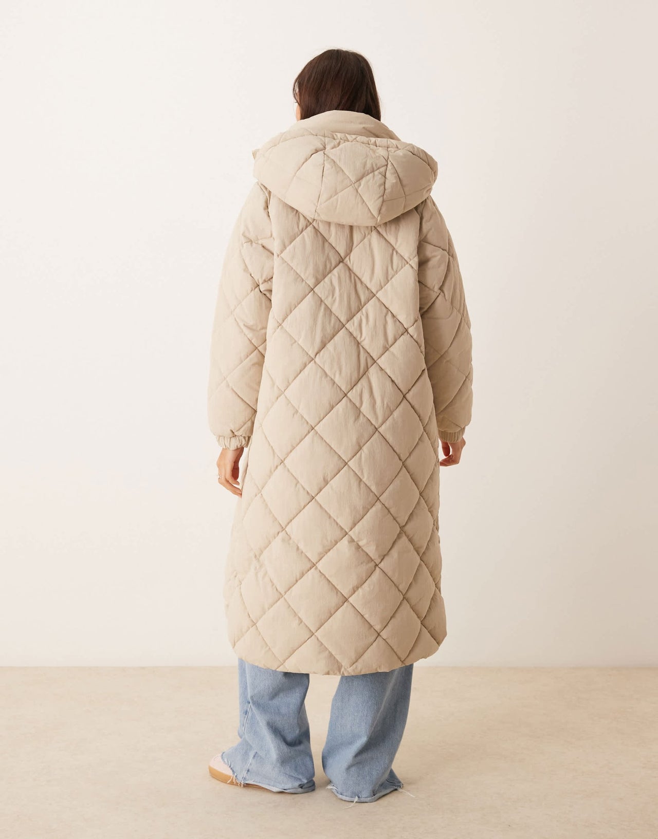 Barbour Kirkton Puffer in oatmeal/ancient - ASOS Sample Sale