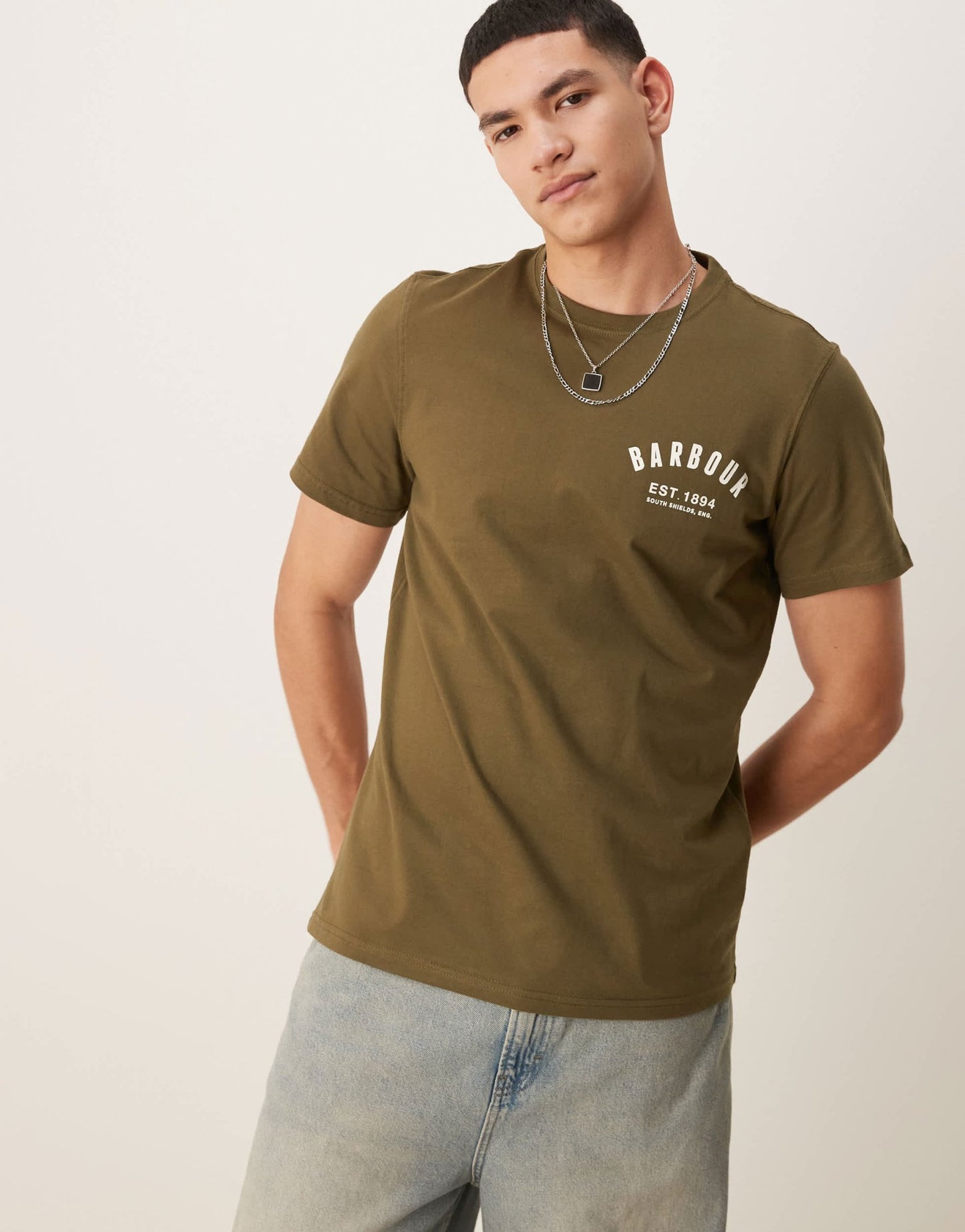 Barbour Preppy t-shirt in light sage - ASOS Sample Sale