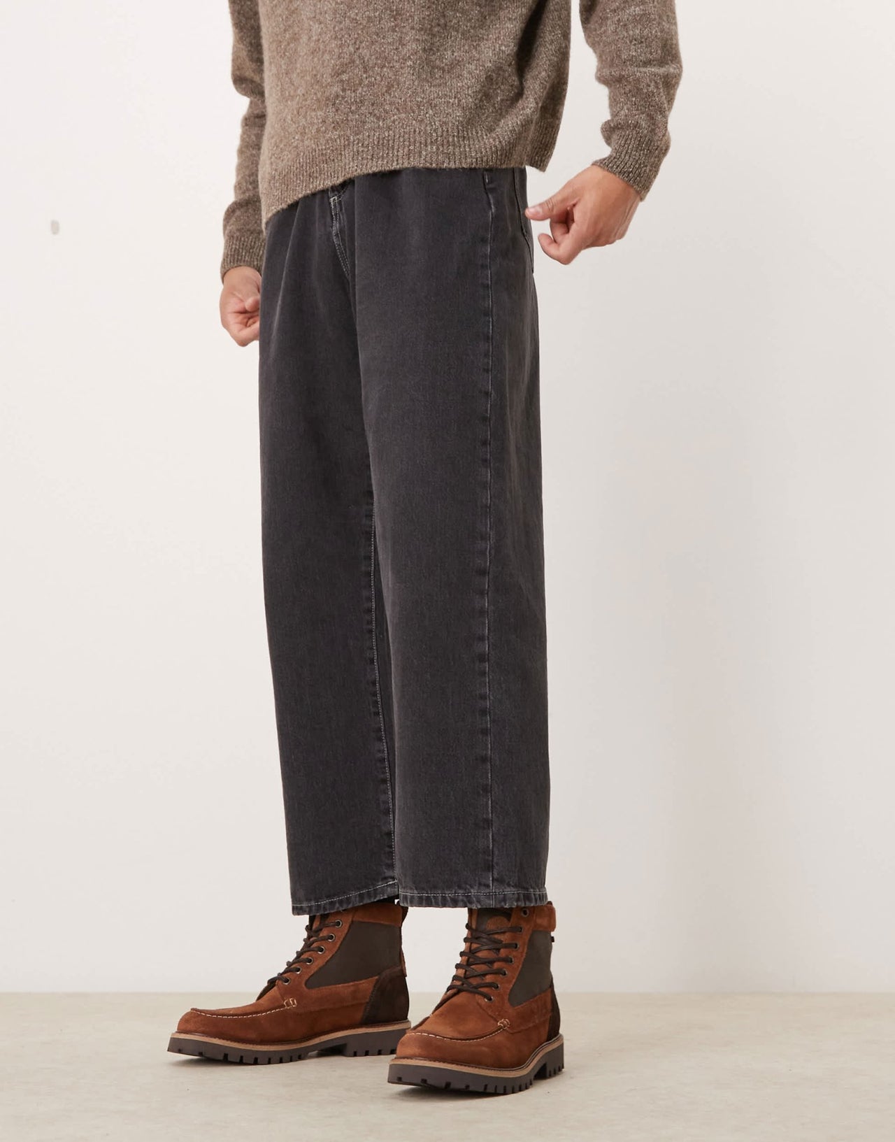 Barbour Sheene Reengineered moc toe suede boots in brown - ASOS Sample Sale