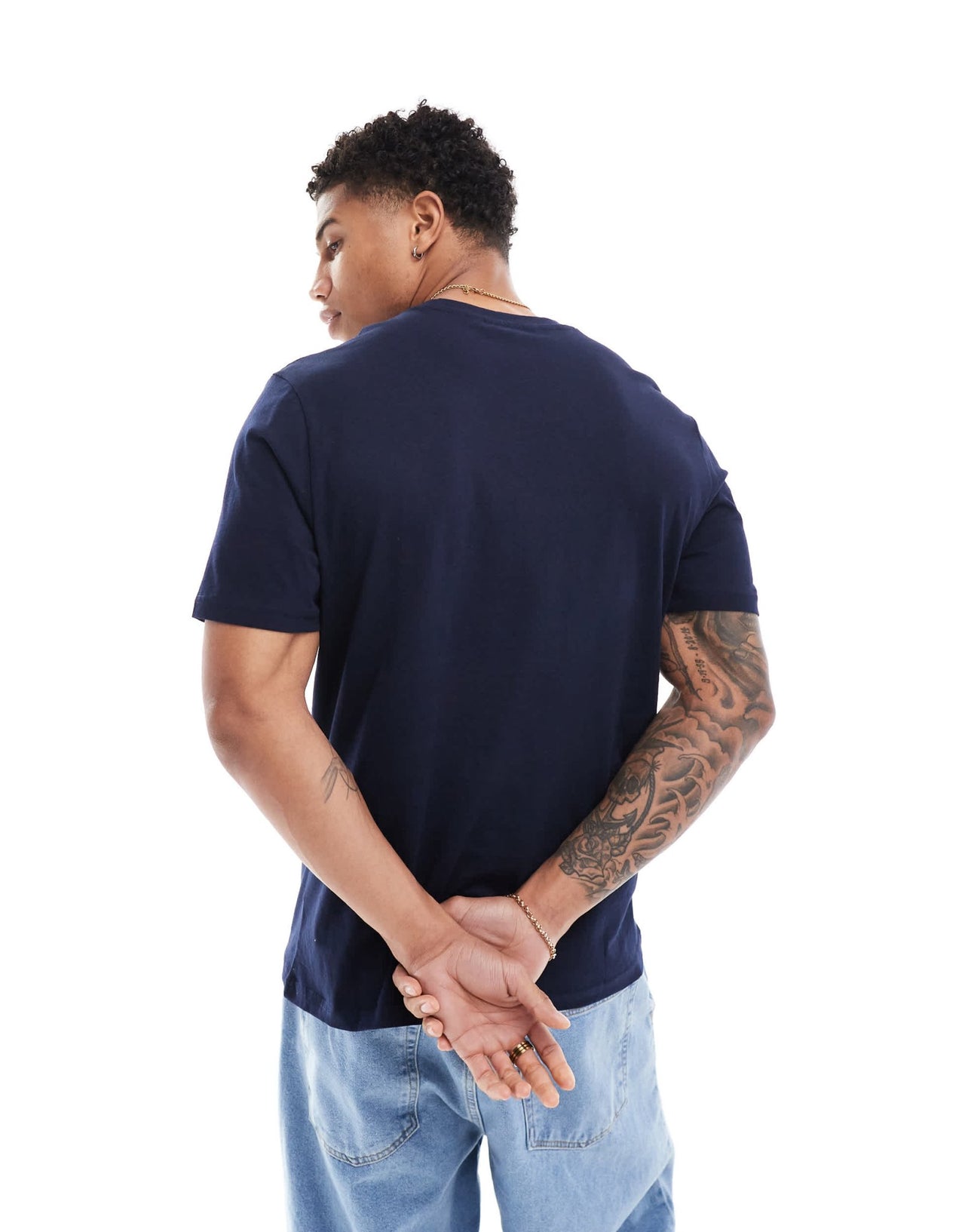 Ben Sherman seasonal stripe tee in dark blue - ASOS Sample Sale
