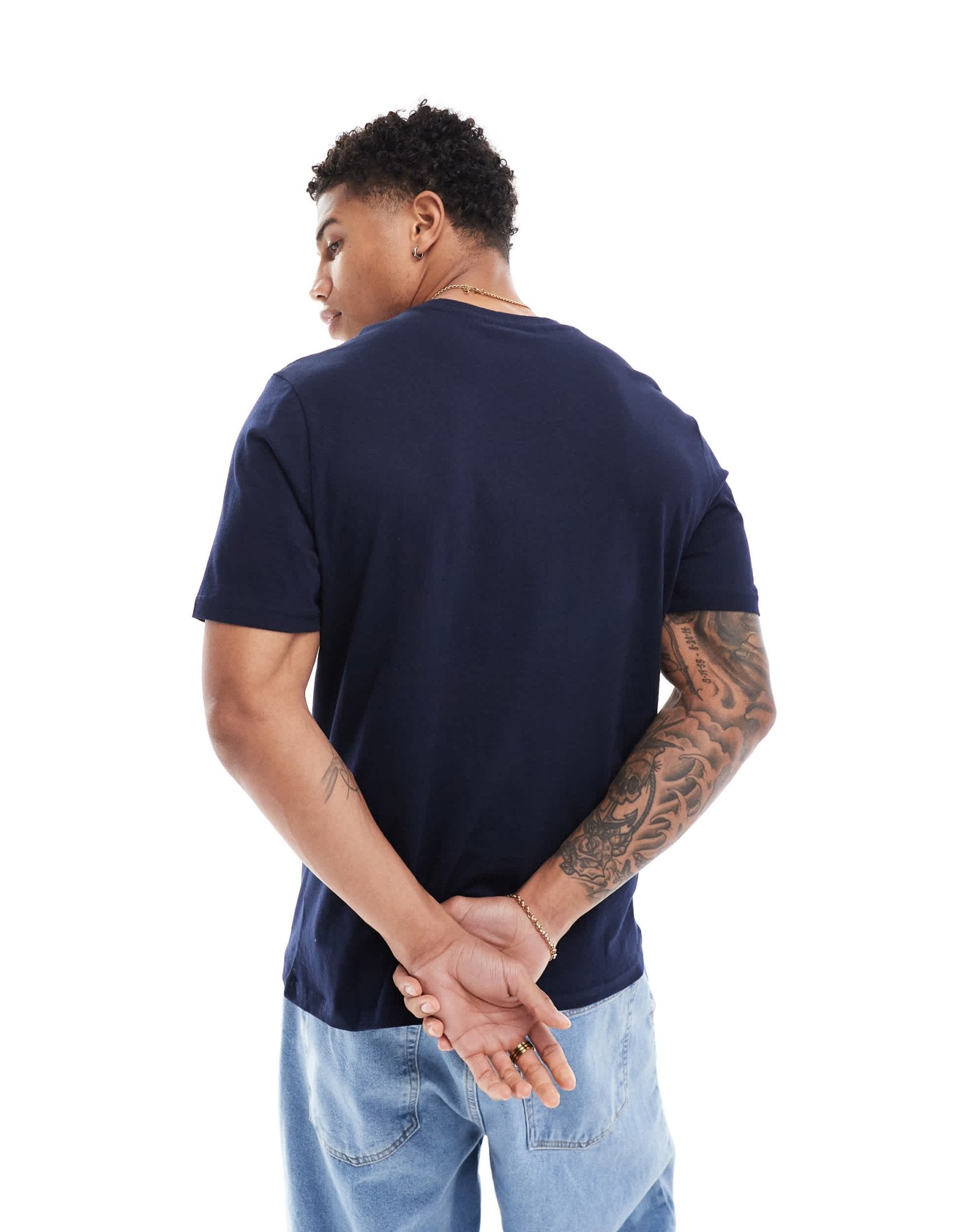 Ben Sherman seasonal stripe tee in dark blue - ASOS Sample Sale