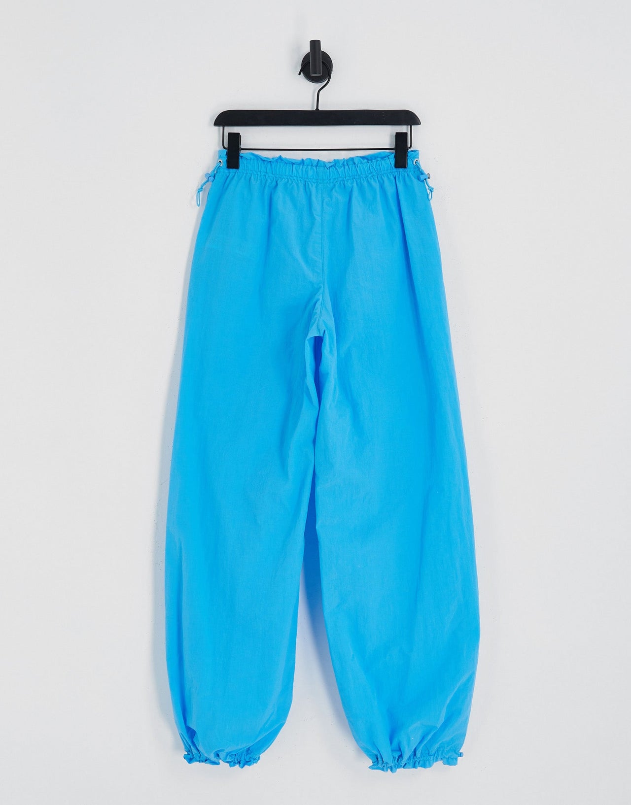 Bershka baggy parachute tech pant in blue - ASOS Sample Sale