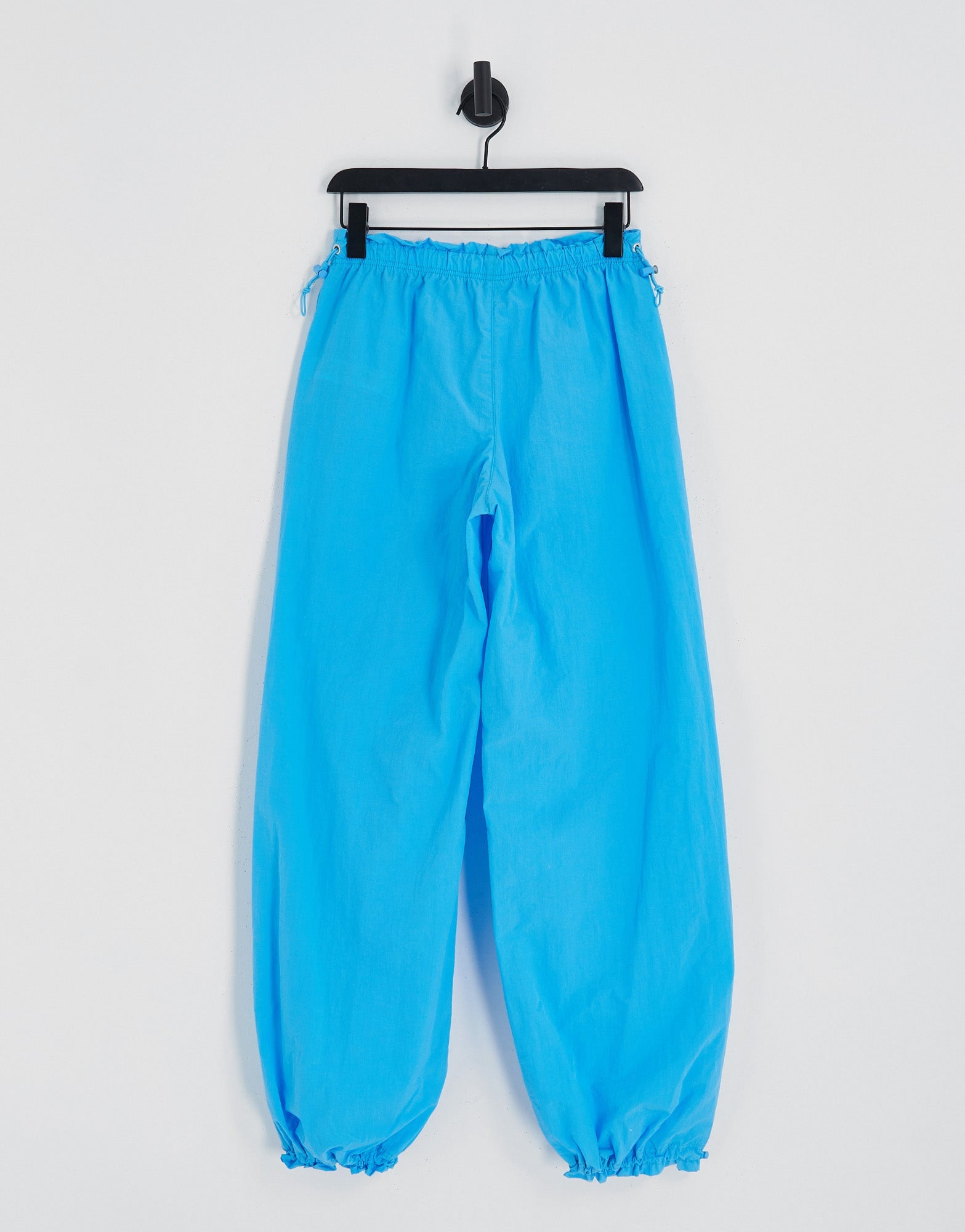 Bershka baggy parachute tech pant in blue - ASOS Sample Sale