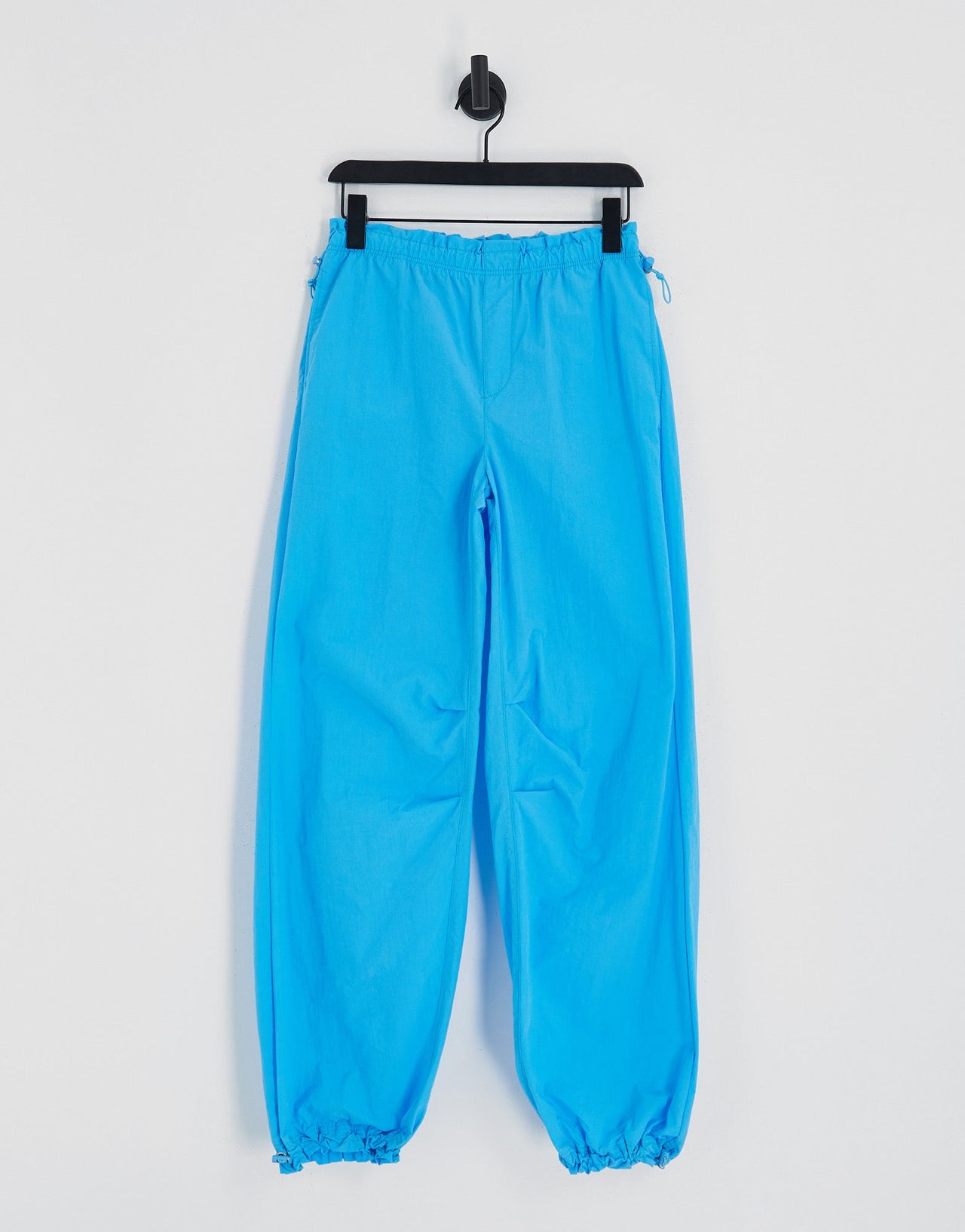 Bershka baggy parachute tech pant in blue - ASOS Sample Sale