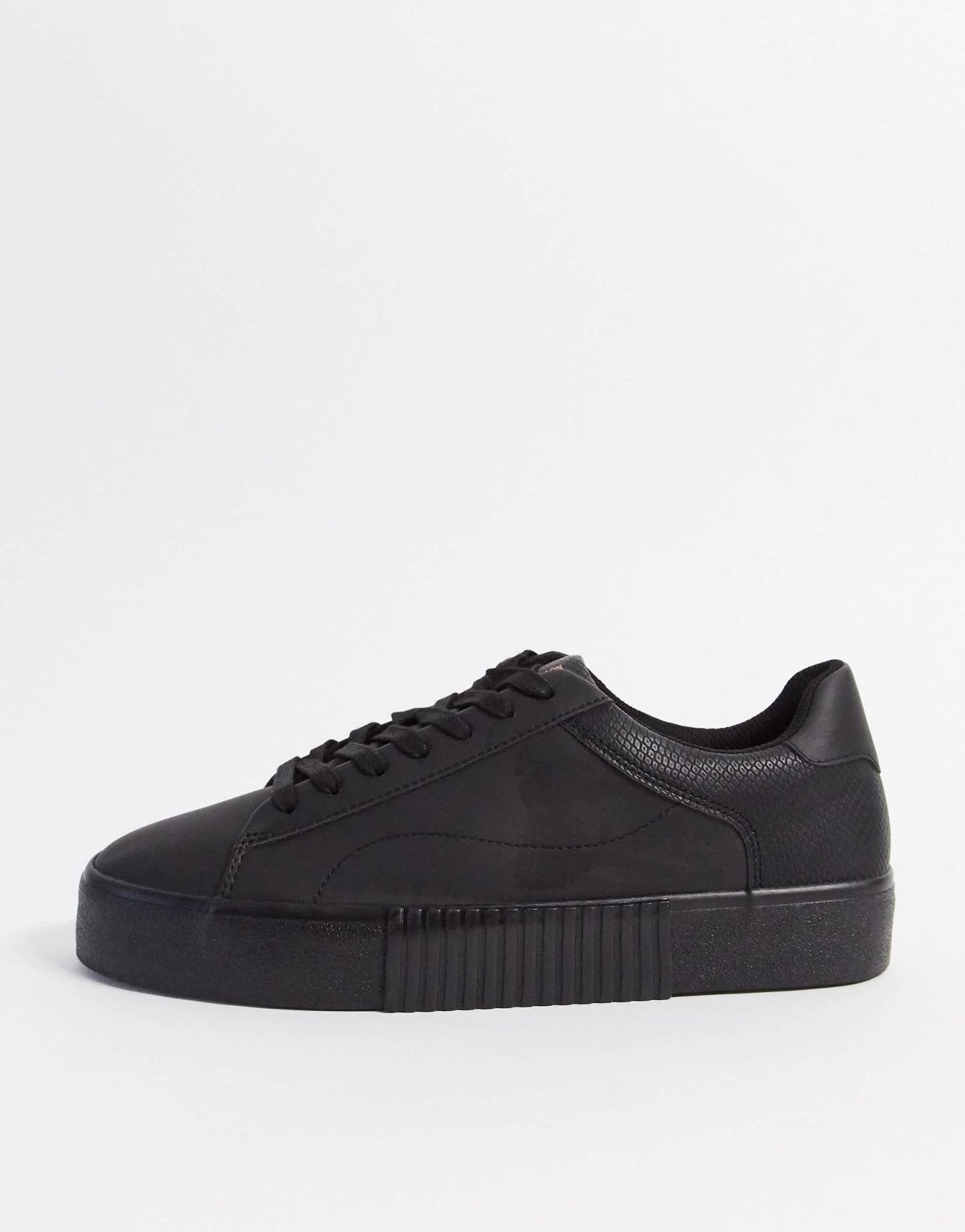Bershka black trainer contrast embossed animal print - ASOS Sample Sale