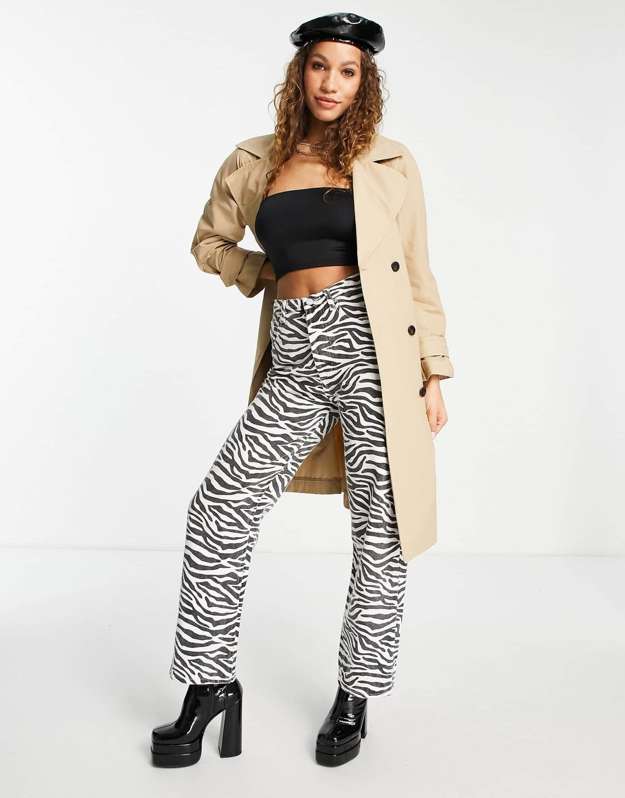 Bershka classic trench coat in beige - ASOS Sample Sale