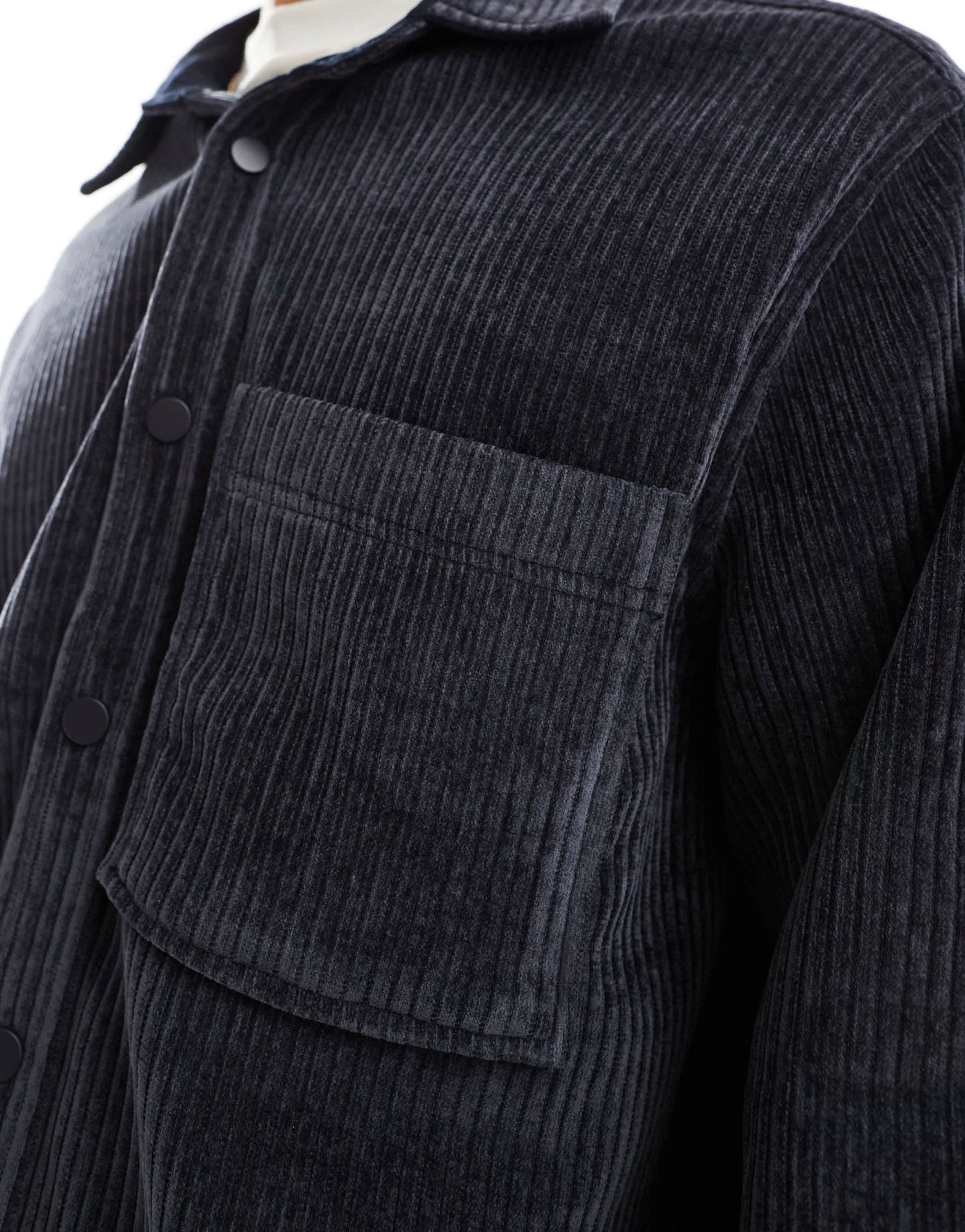 Bershka cord shirt co-ord in washed blue - ASOS Sample Sale