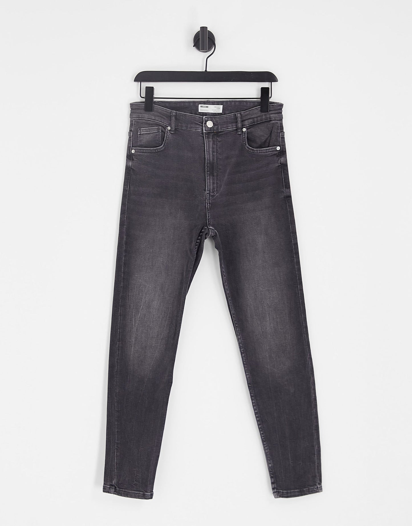 Bershka high waist skinny jean in grey - ASOS Sample Sale