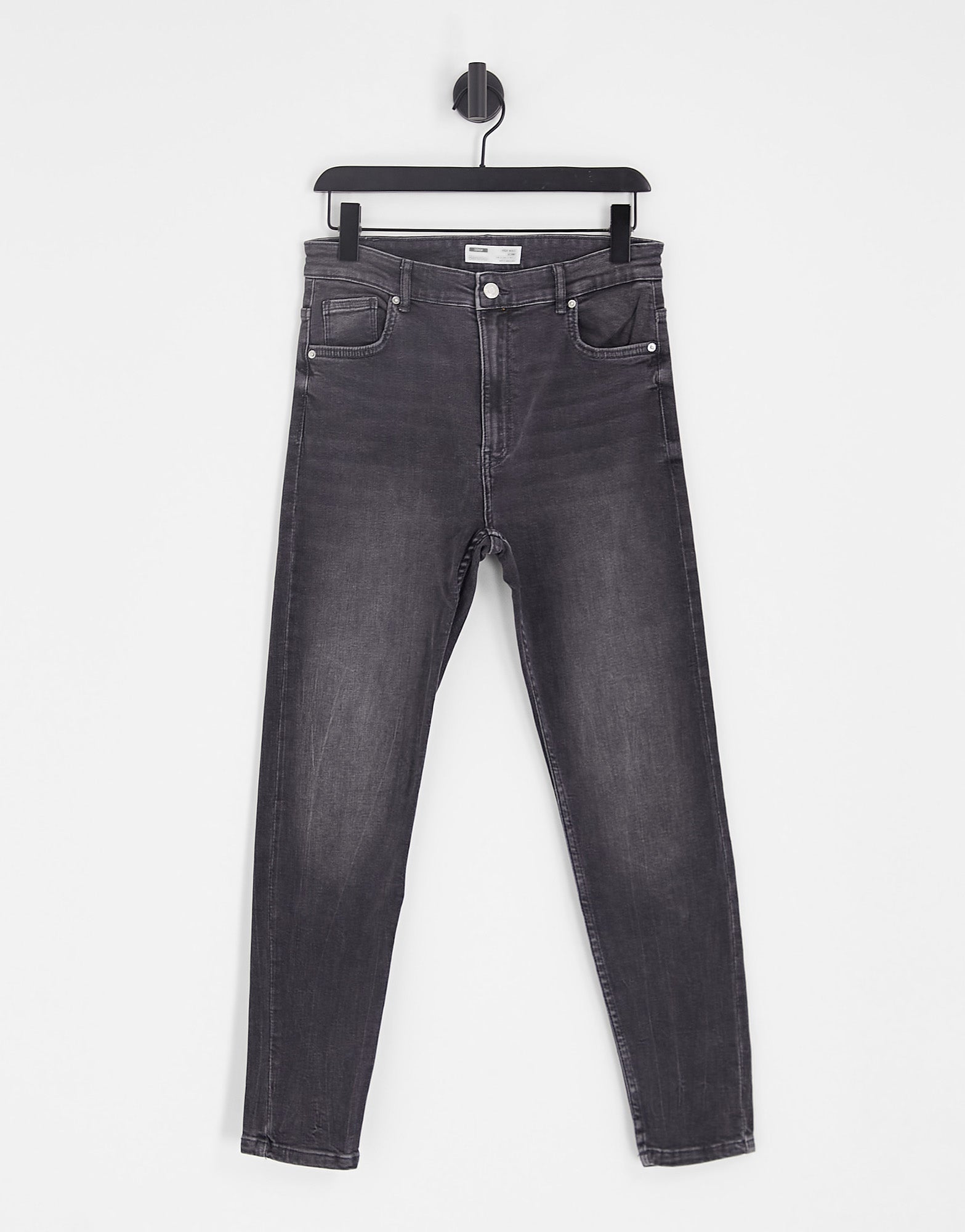 Bershka high waist skinny jean in grey - ASOS Sample Sale