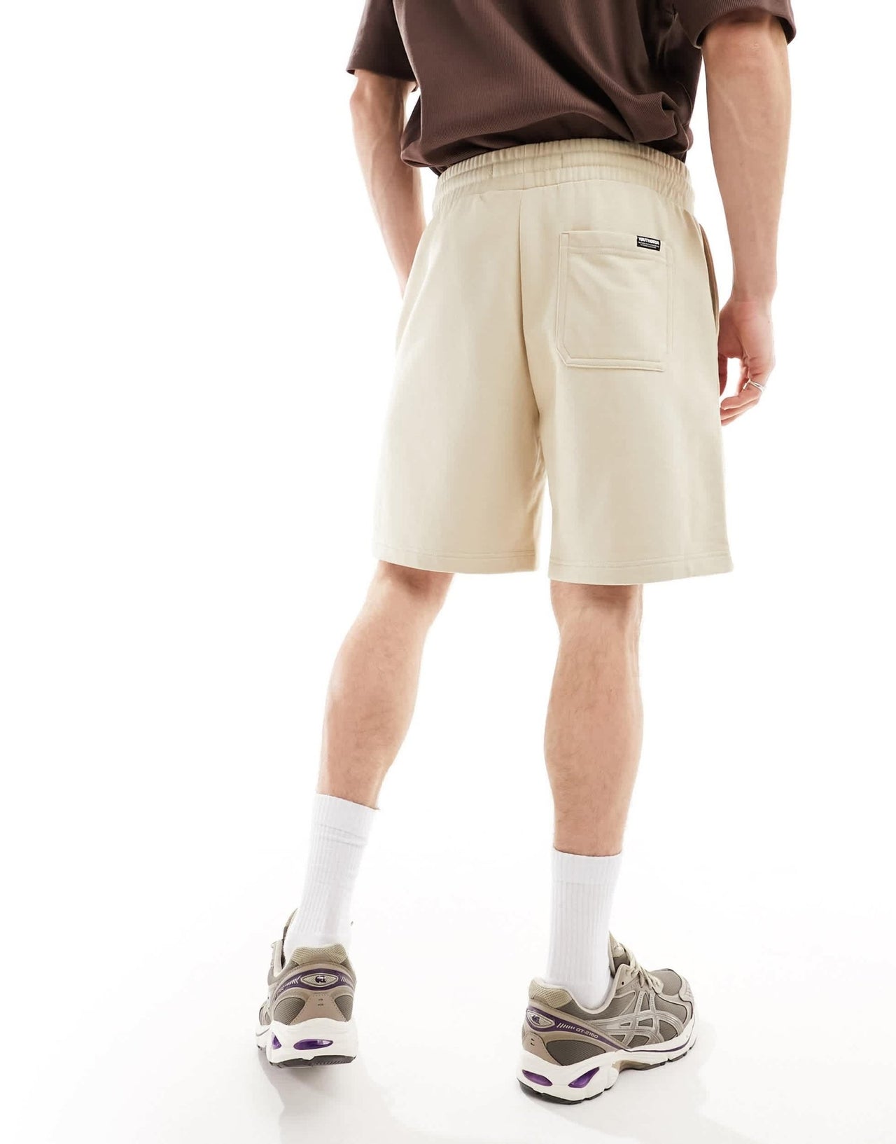 Bershka jersey short in stone - ASOS Sample Sale