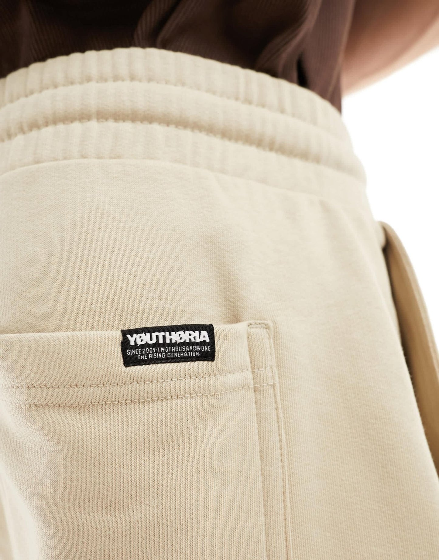 Bershka jersey short in stone - ASOS Sample Sale