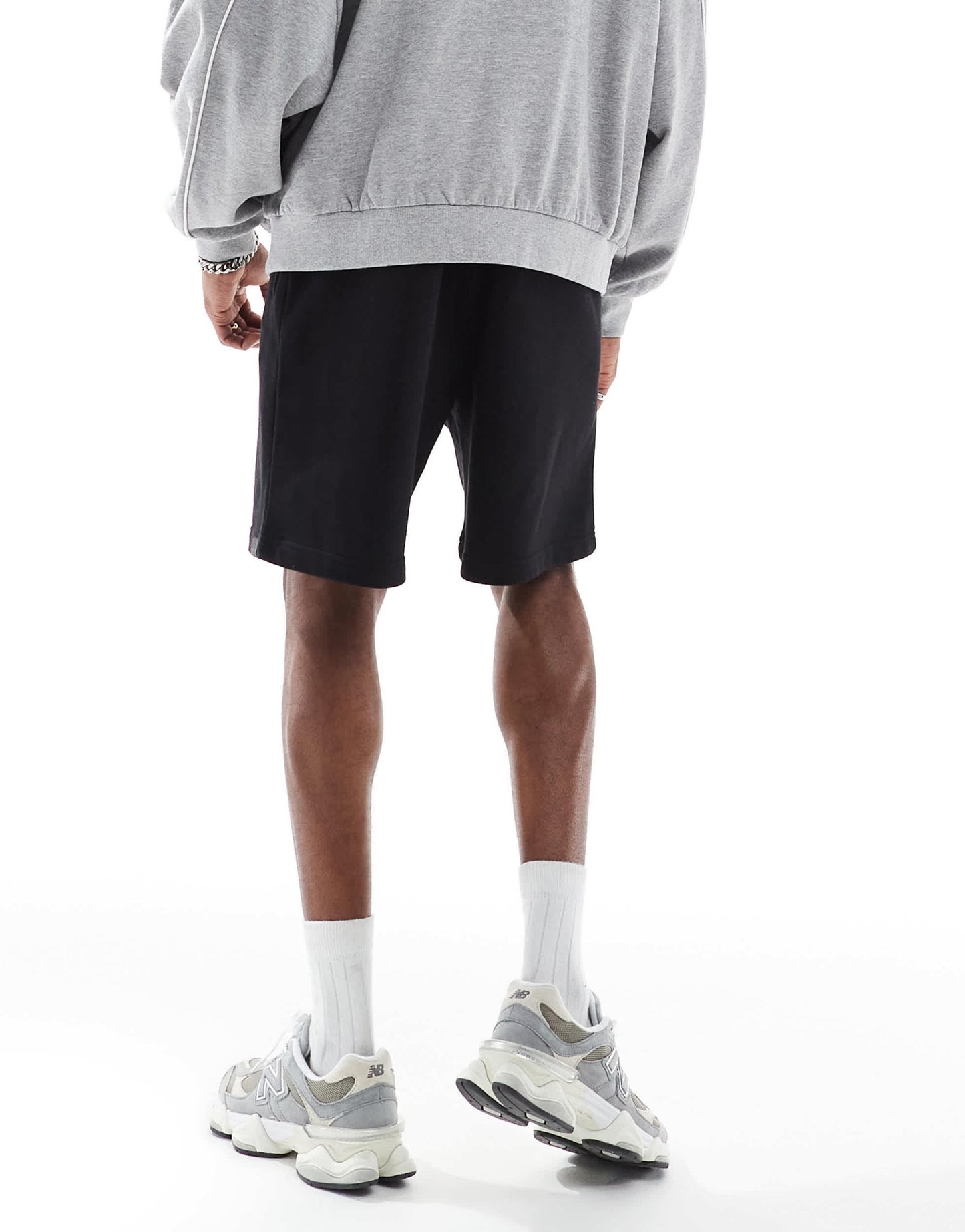 Bershka jersey shorts in black - ASOS Sample Sale