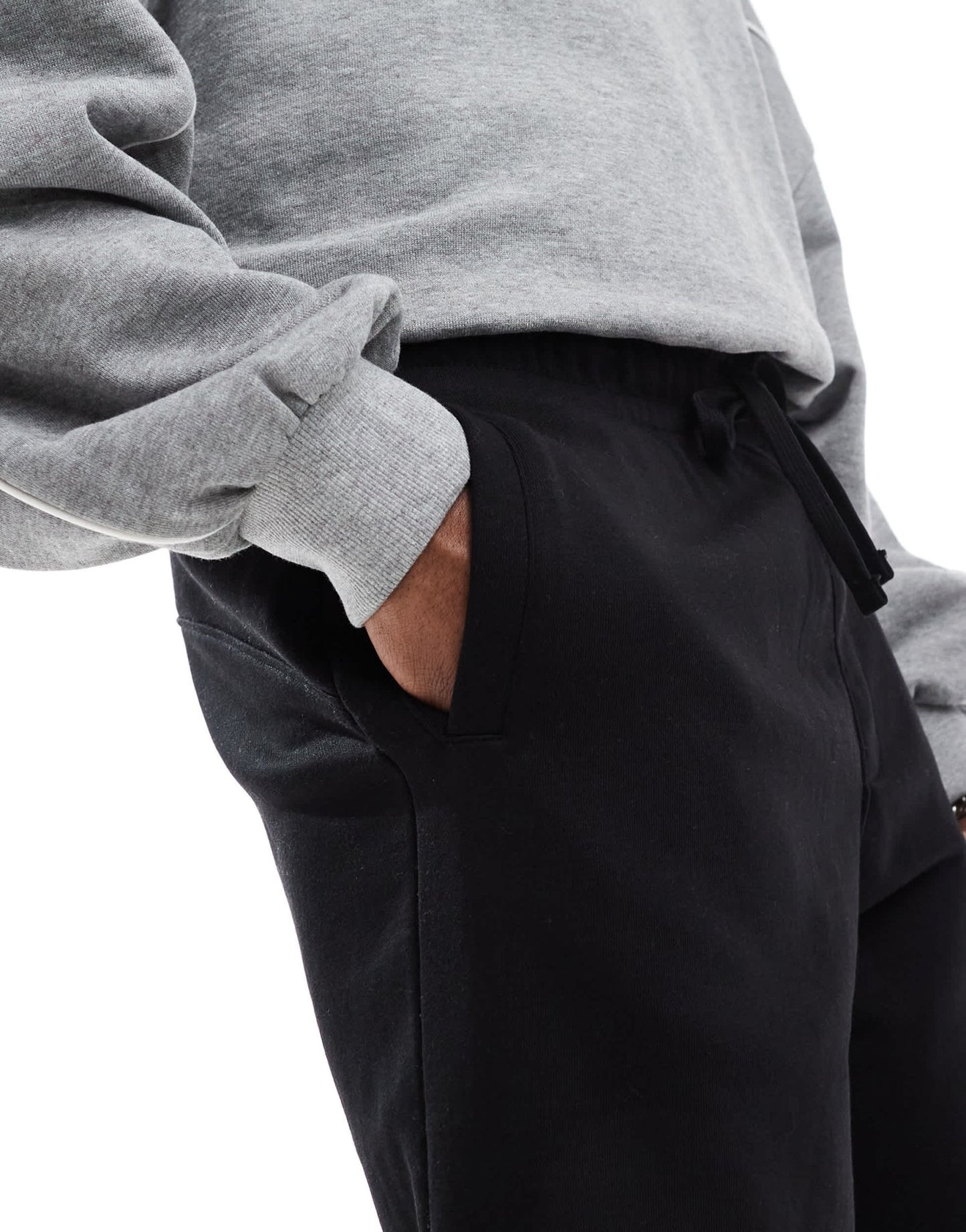 Bershka jersey shorts in black - ASOS Sample Sale
