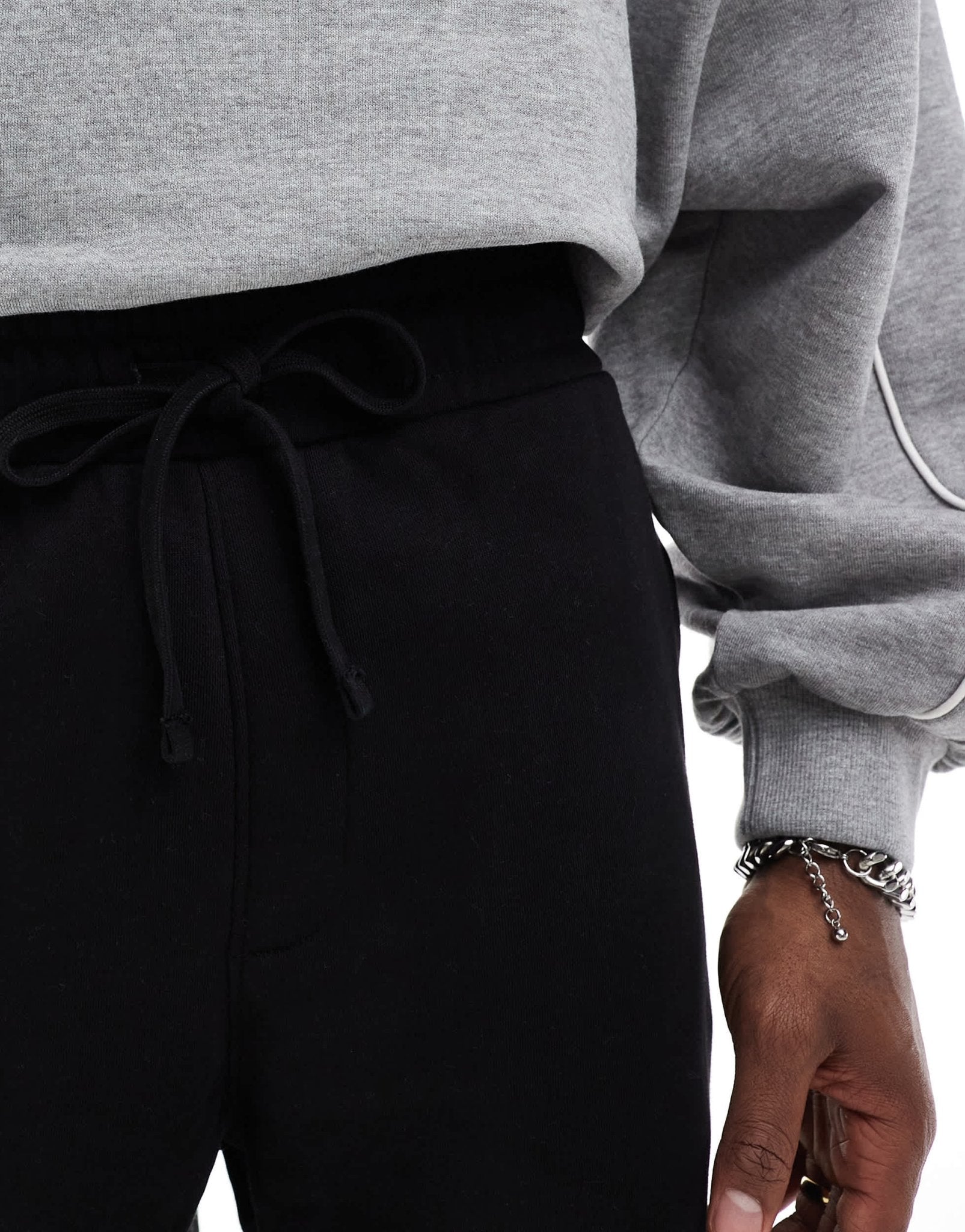 Bershka jersey shorts in black - ASOS Sample Sale