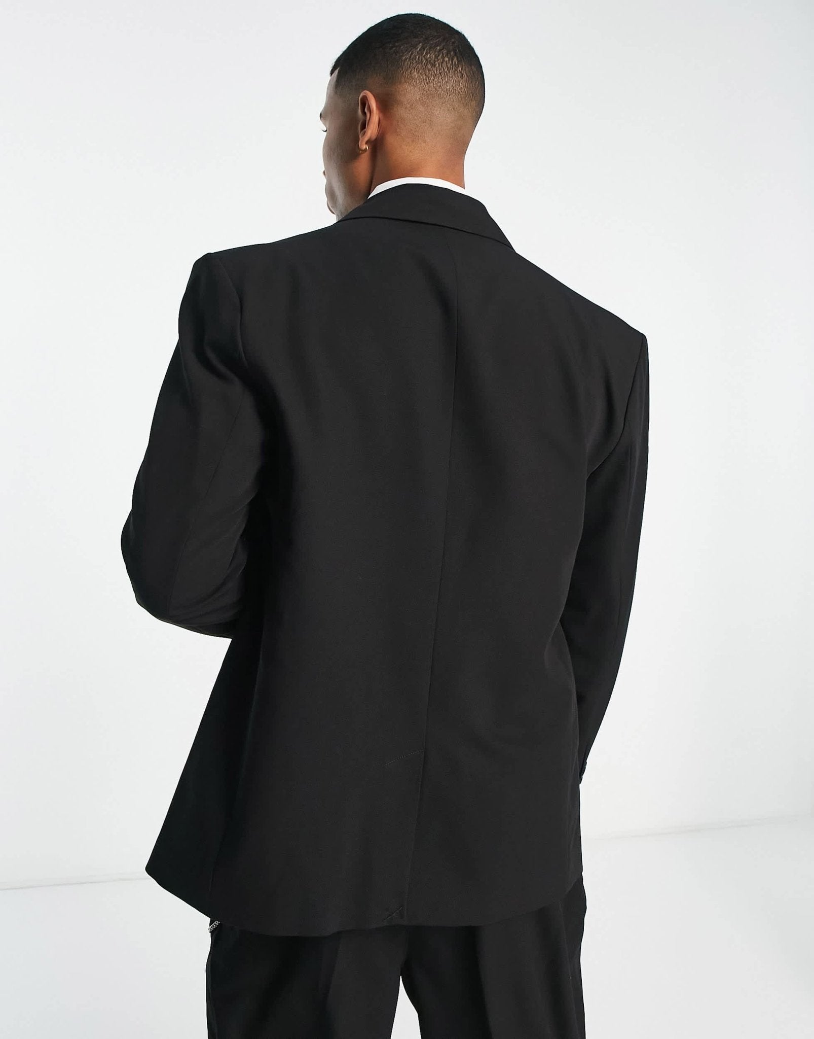 Bershka oversized chain blazer co - ord in black - ASOS Sample Sale