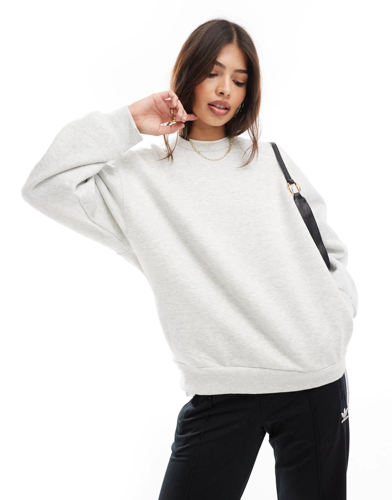 Bershka oversized sweatshirt co-ord in grey - ASOS Sample Sale