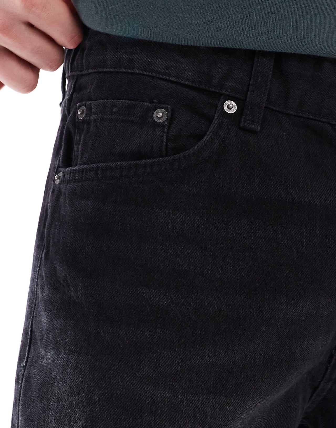 Bershka straight vintage jeans in black - ASOS Sample Sale