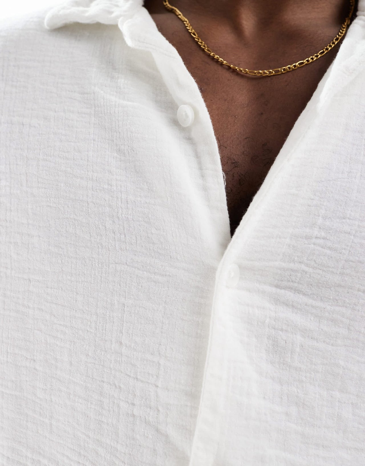 Bershka textured revere collar co - ord shirt in white - ASOS Sample Sale