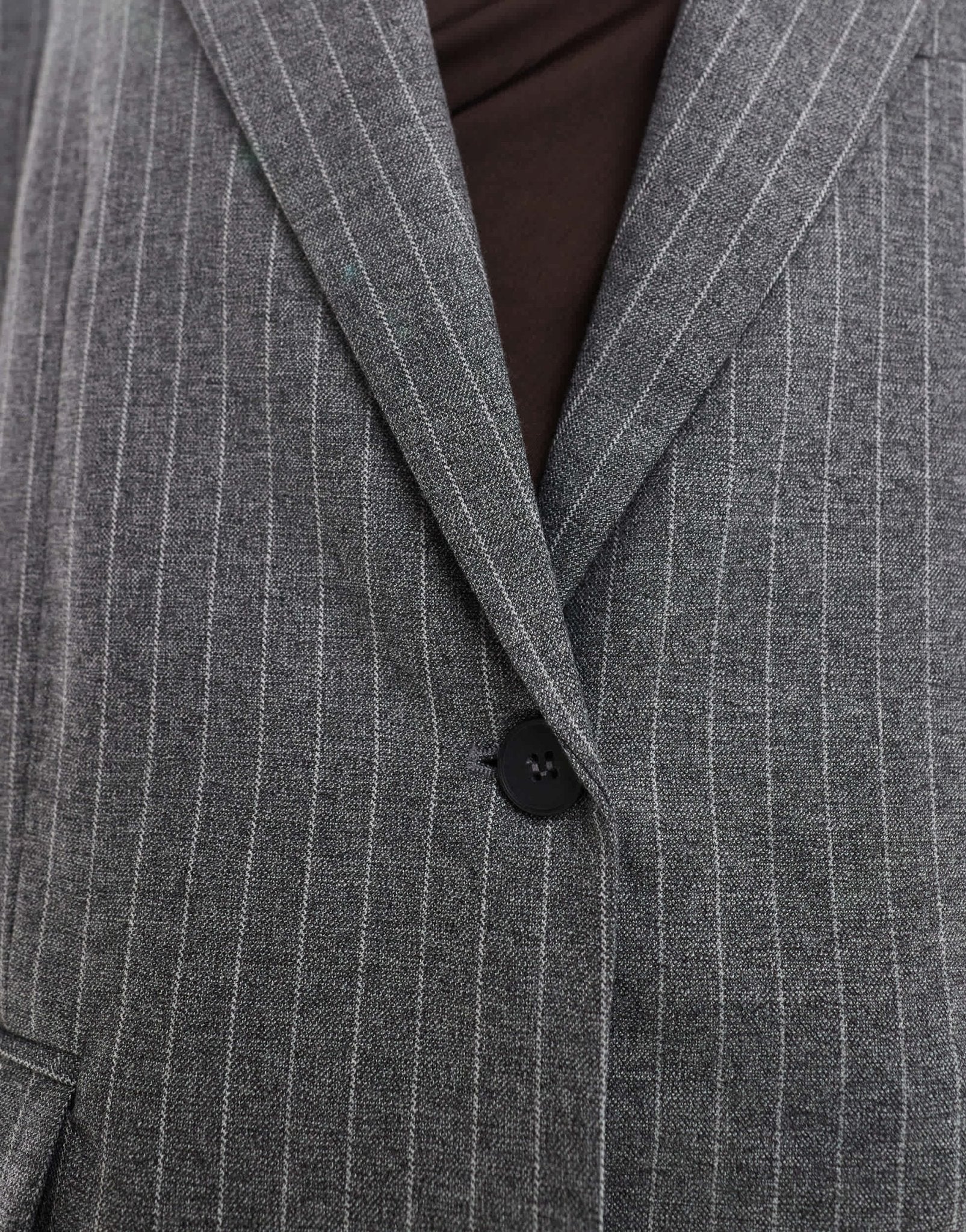 Bershka ultra oversized blazer in grey stripe - ASOS Sample Sale