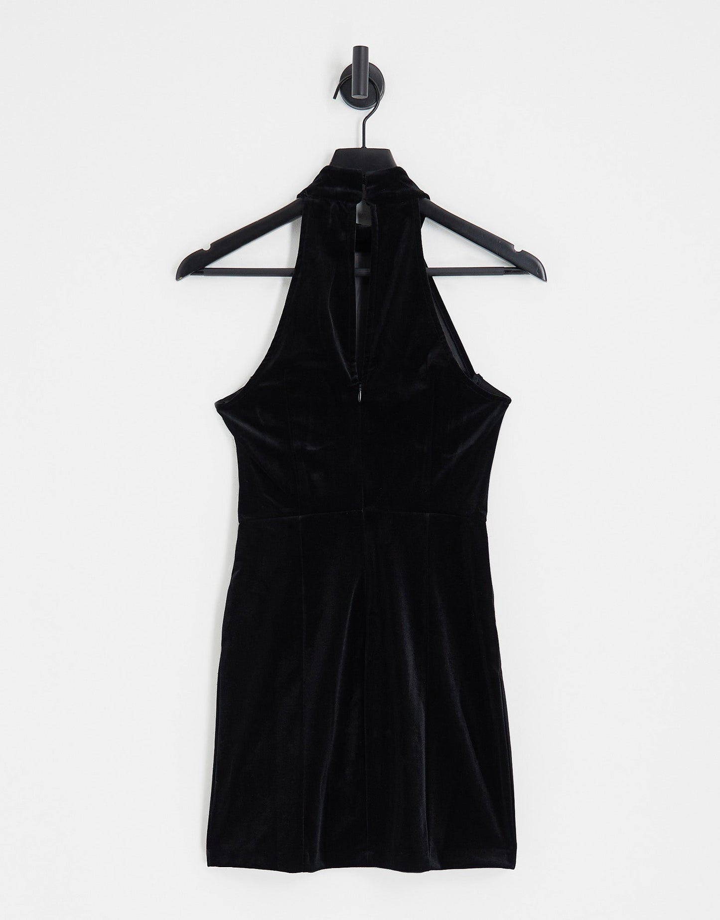 Bershka velvet mini dress with sequin trims in black - ASOS Sample Sale