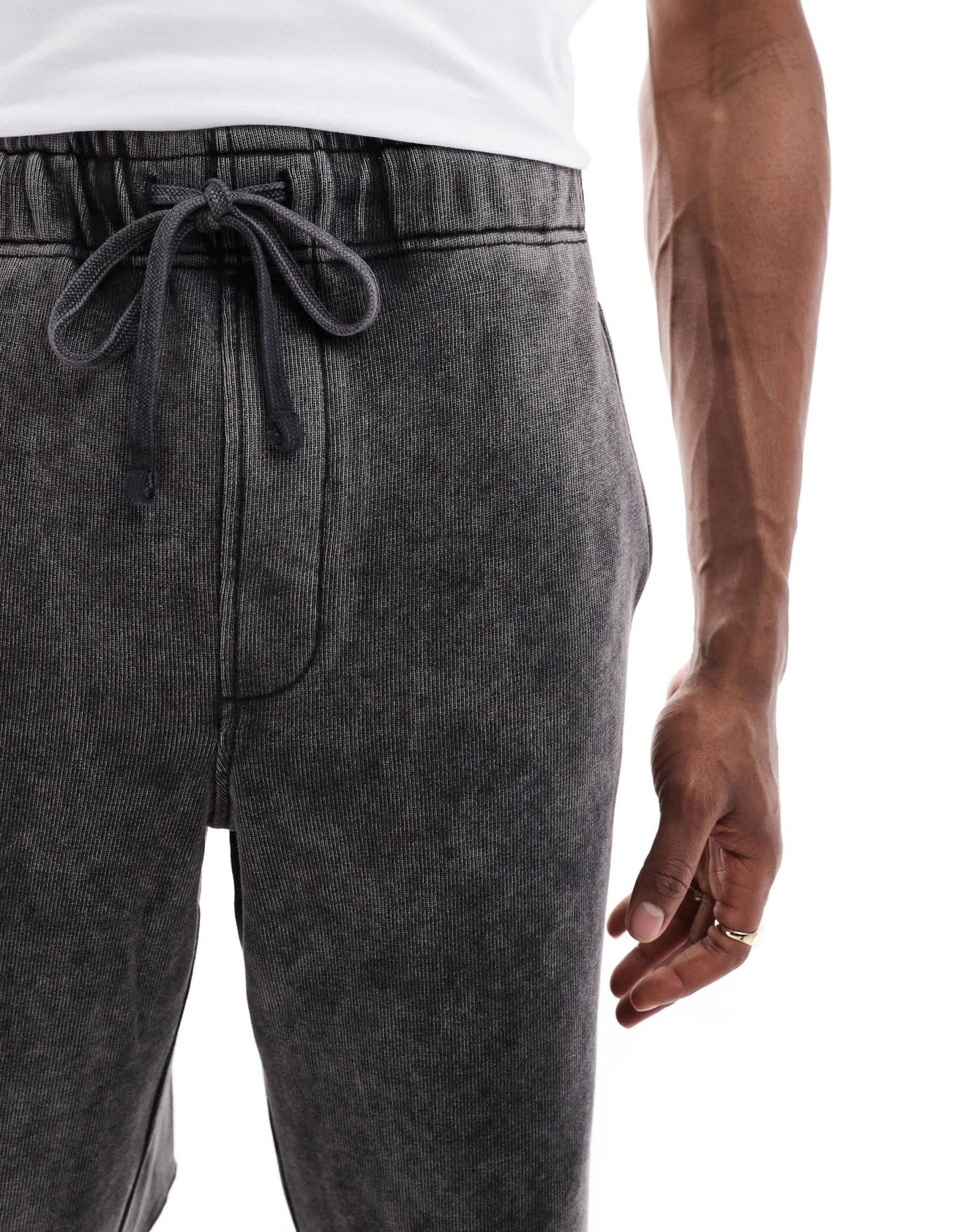 Bershka washed short co - ord in grey - ASOS Sample Sale