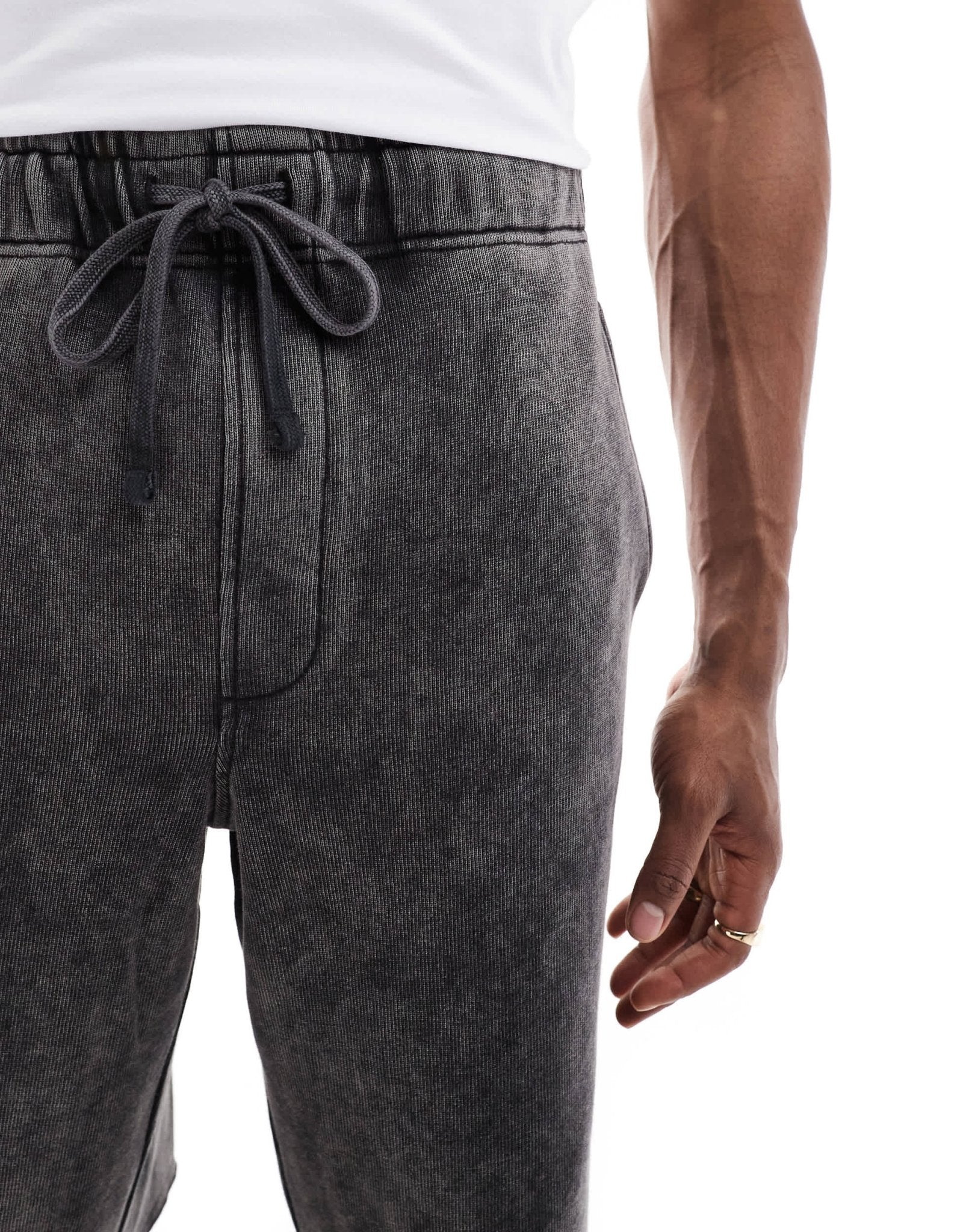 Bershka washed short co - ord in grey - ASOS Sample Sale