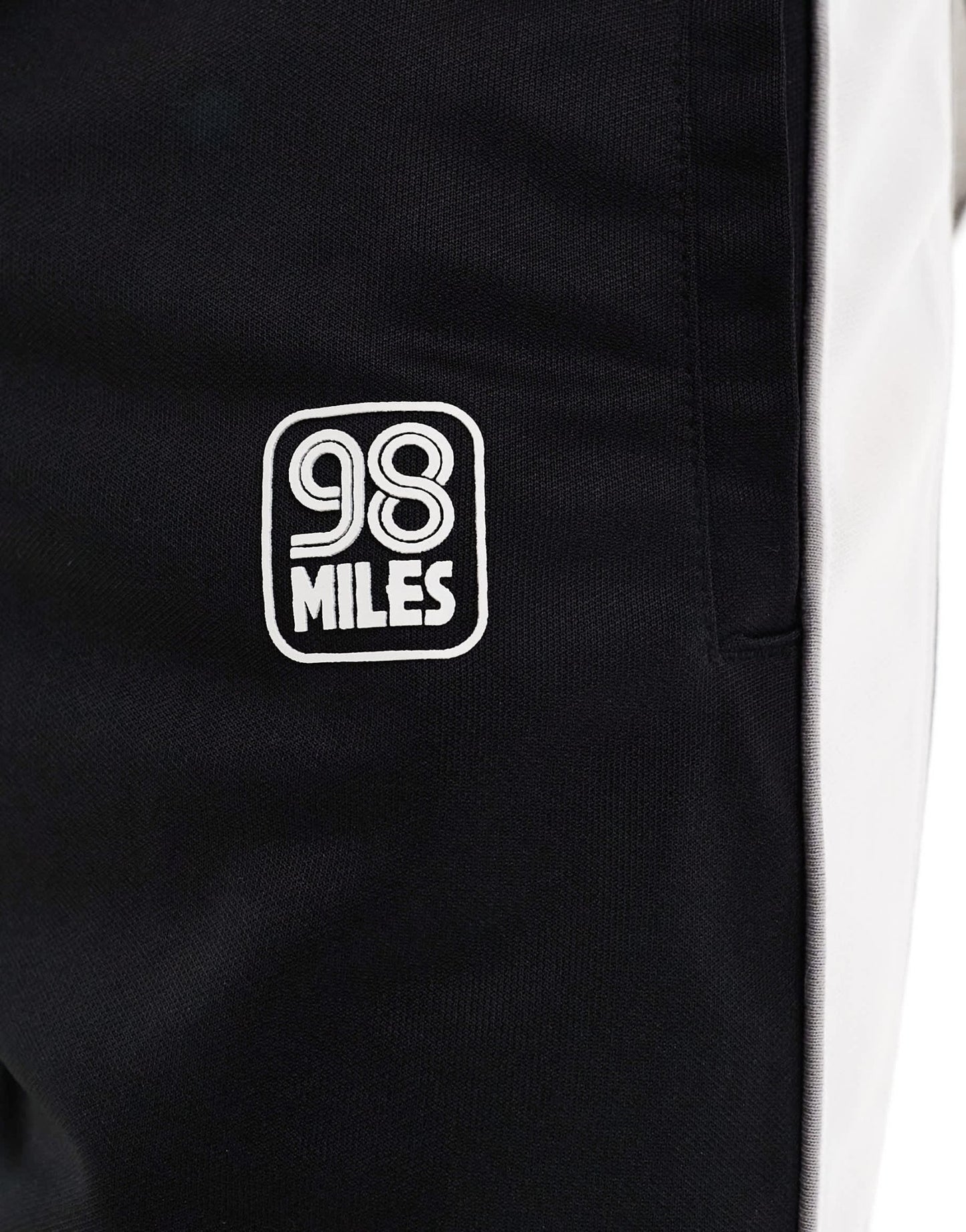 Bershka wide leg trouser with side stripe in black - ASOS Sample Sale