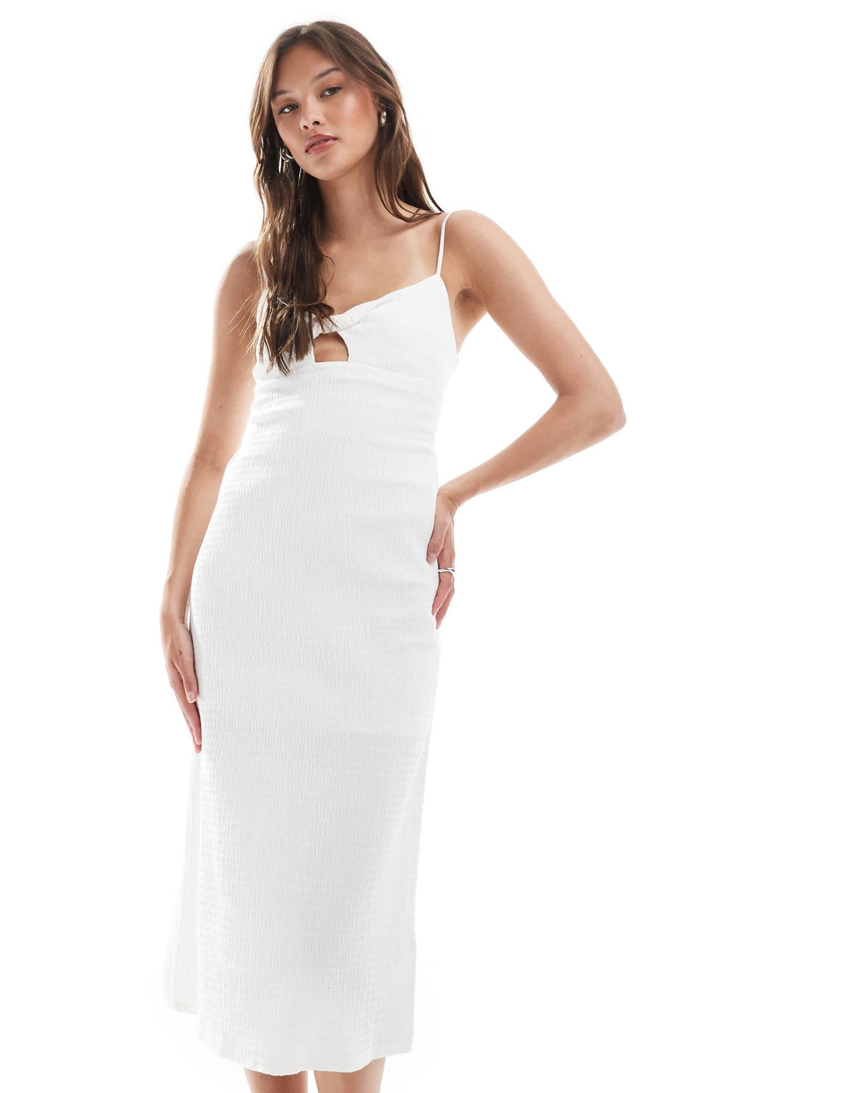 Billabong crystal clear midi beach dress in off white - ASOS Sample Sale