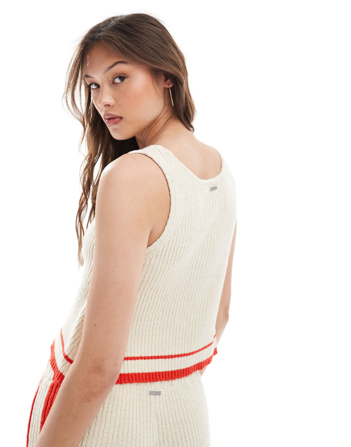 Billabong summery nights crop top co-ord in cream - ASOS Sample Sale