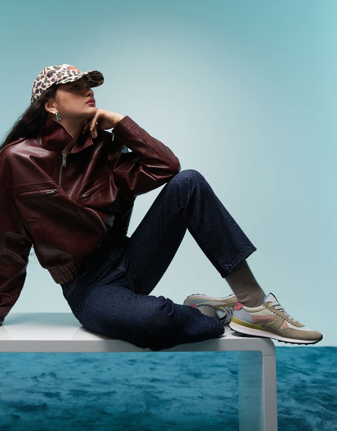 BIMBA Y LOLA colour block trainers in beige multi - ASOS Sample Sale