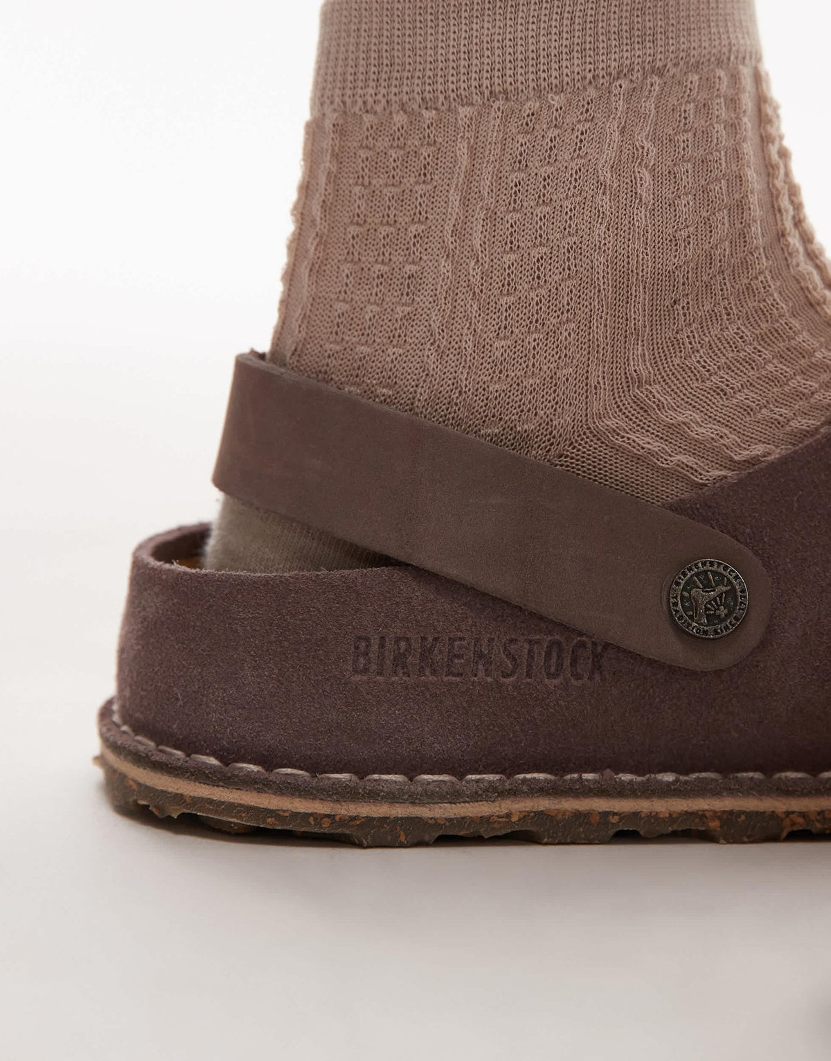 Birkenstock Lutry suede shoe in washed purple - ASOS Sample Sale