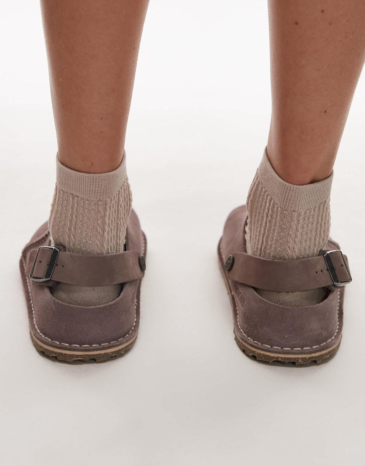Birkenstock Lutry suede shoe in washed purple - ASOS Sample Sale