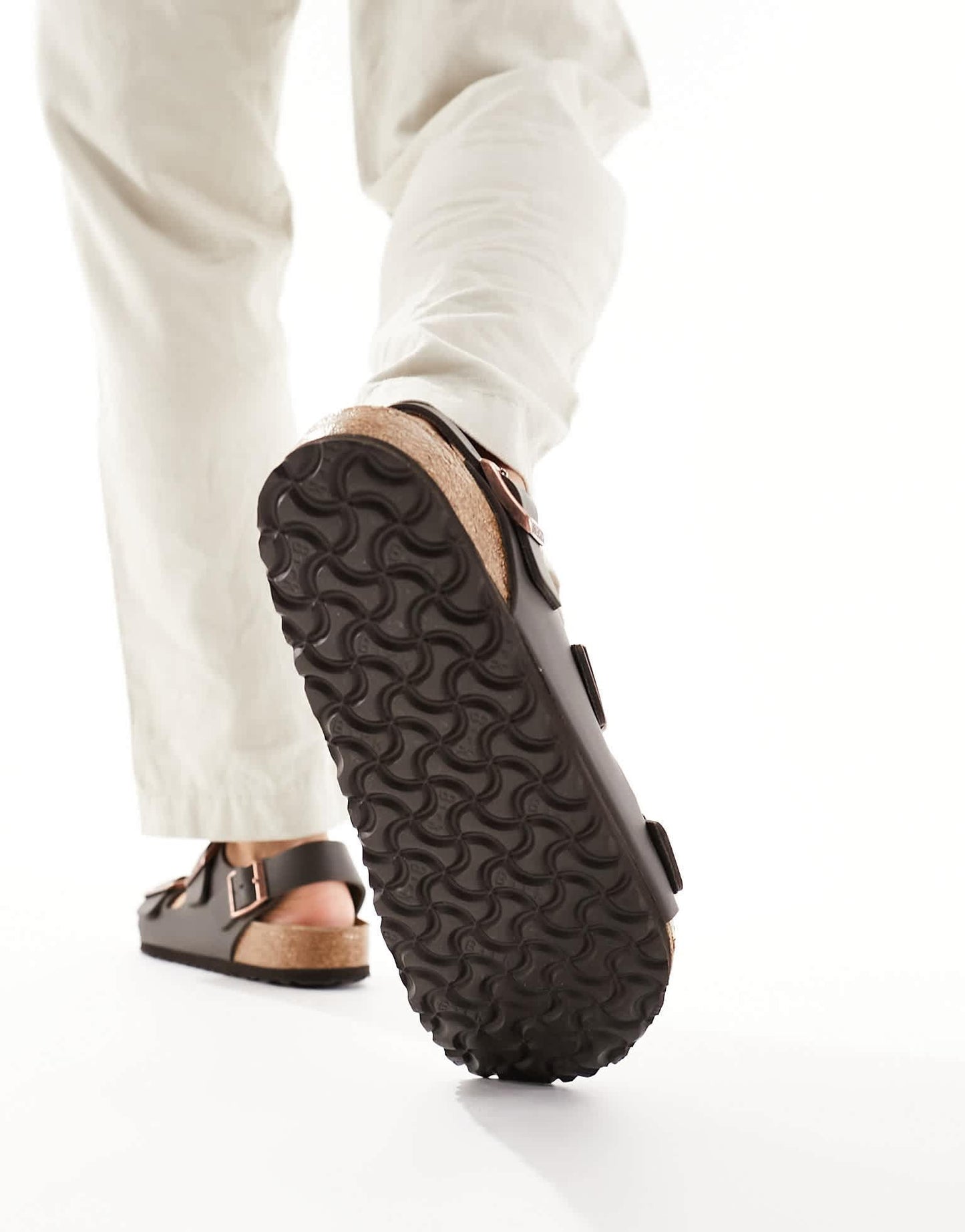 Birkenstock Milano birko - flor sandals in brown - ASOS Sample Sale