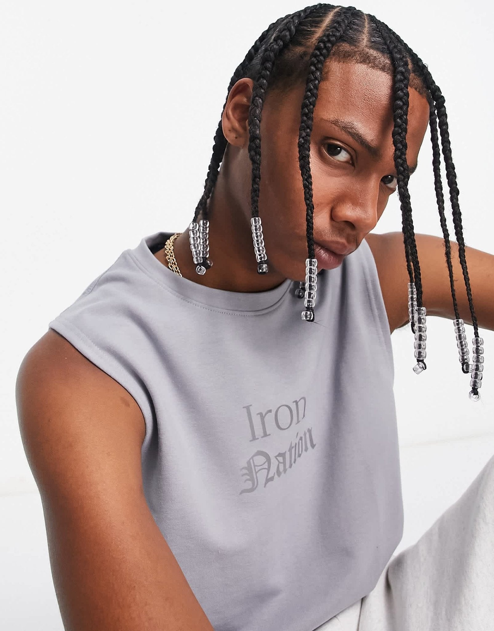 Bolongaro Trevor Sports tank in grey - ASOS Sample Sale