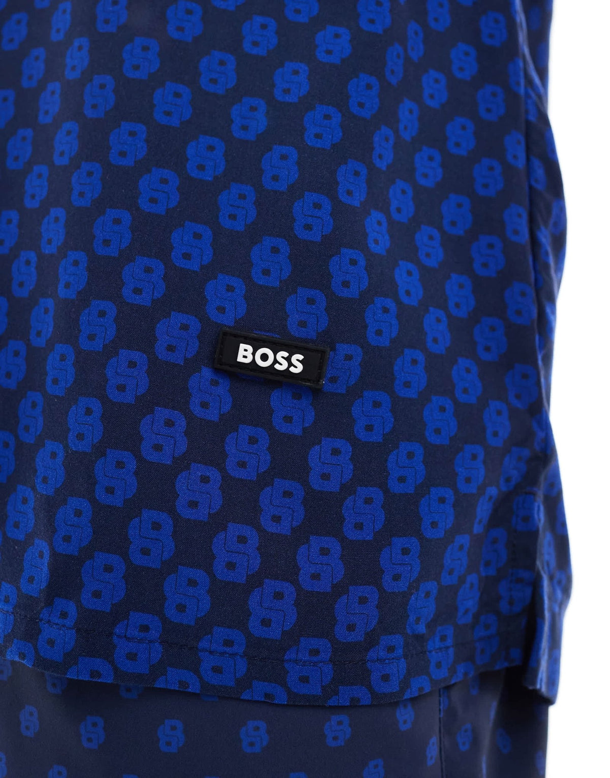 Boss co-ord all over print short sleeve shirt in blue - ASOS Sample Sale