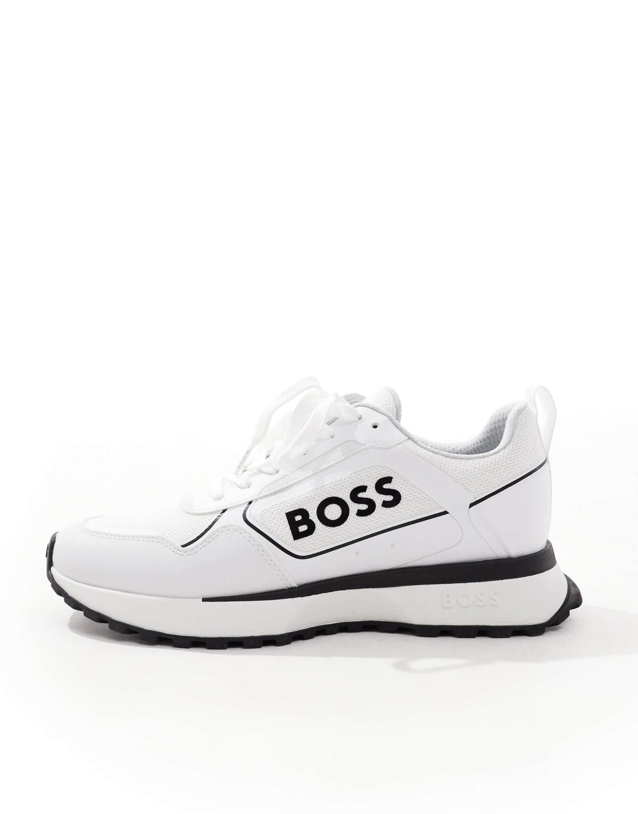 BOSS jonah runner trainers in white and black - ASOS Sample Sale
