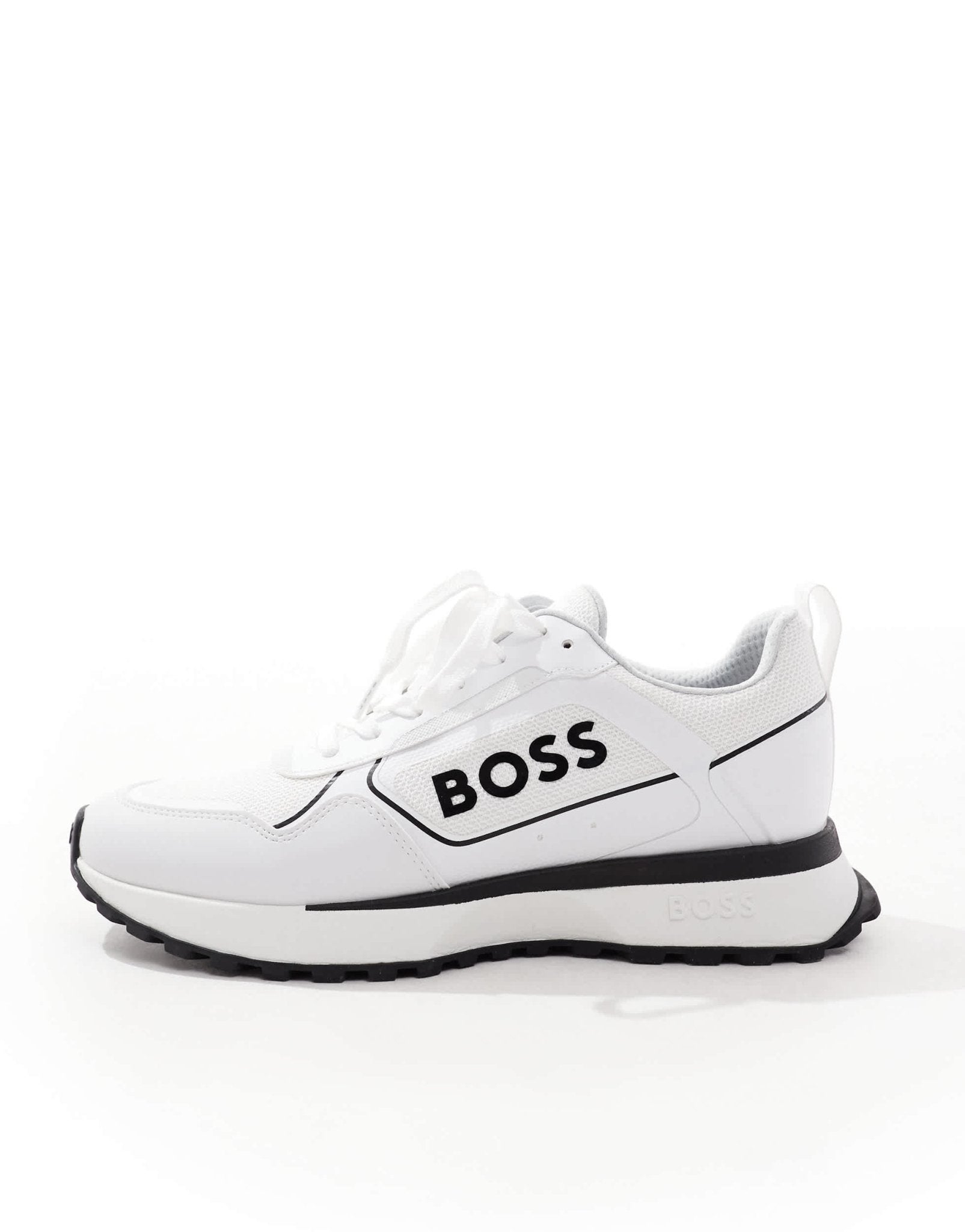 BOSS jonah runner trainers in white and black - ASOS Sample Sale