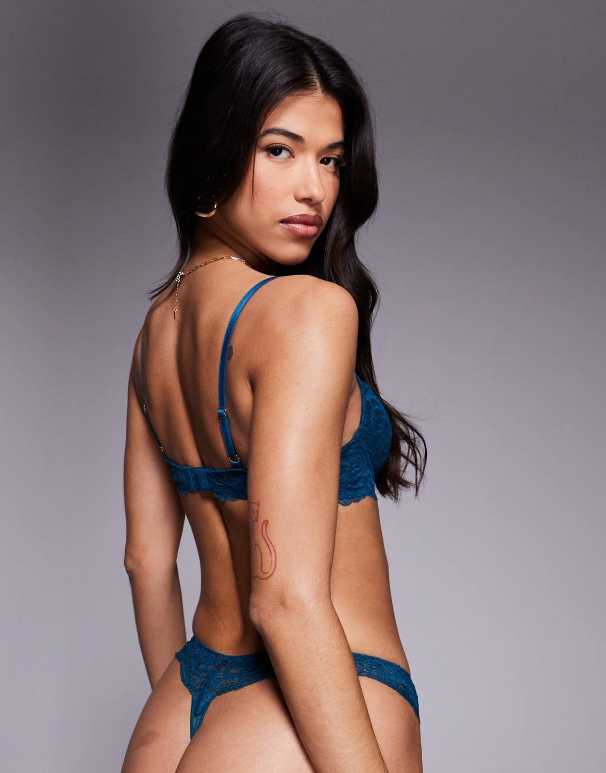Boux Avenue Emma co-ord thong in teal - ASOS Sample Sale