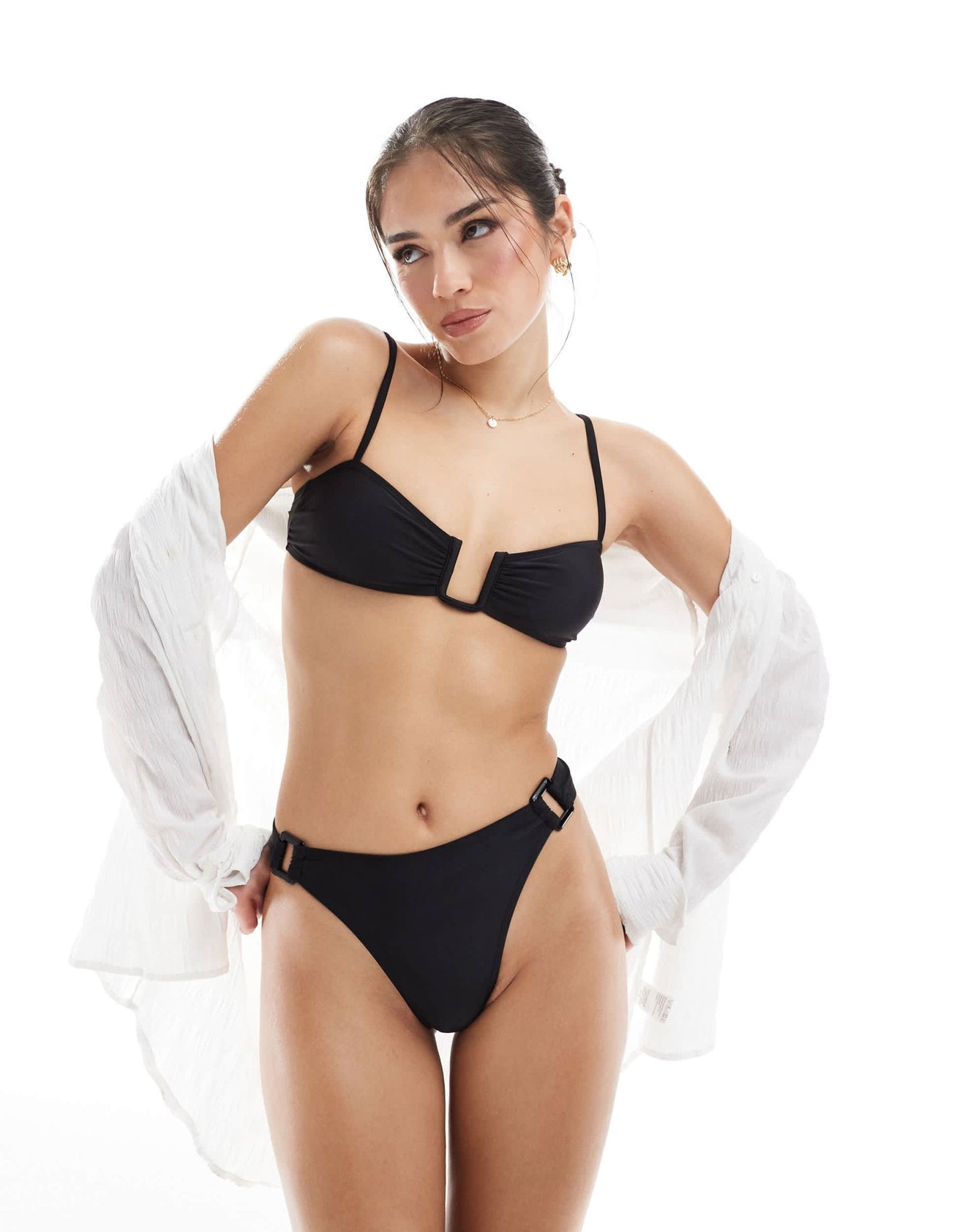 Brave Soul bikini top in black - ASOS Sample Sale
