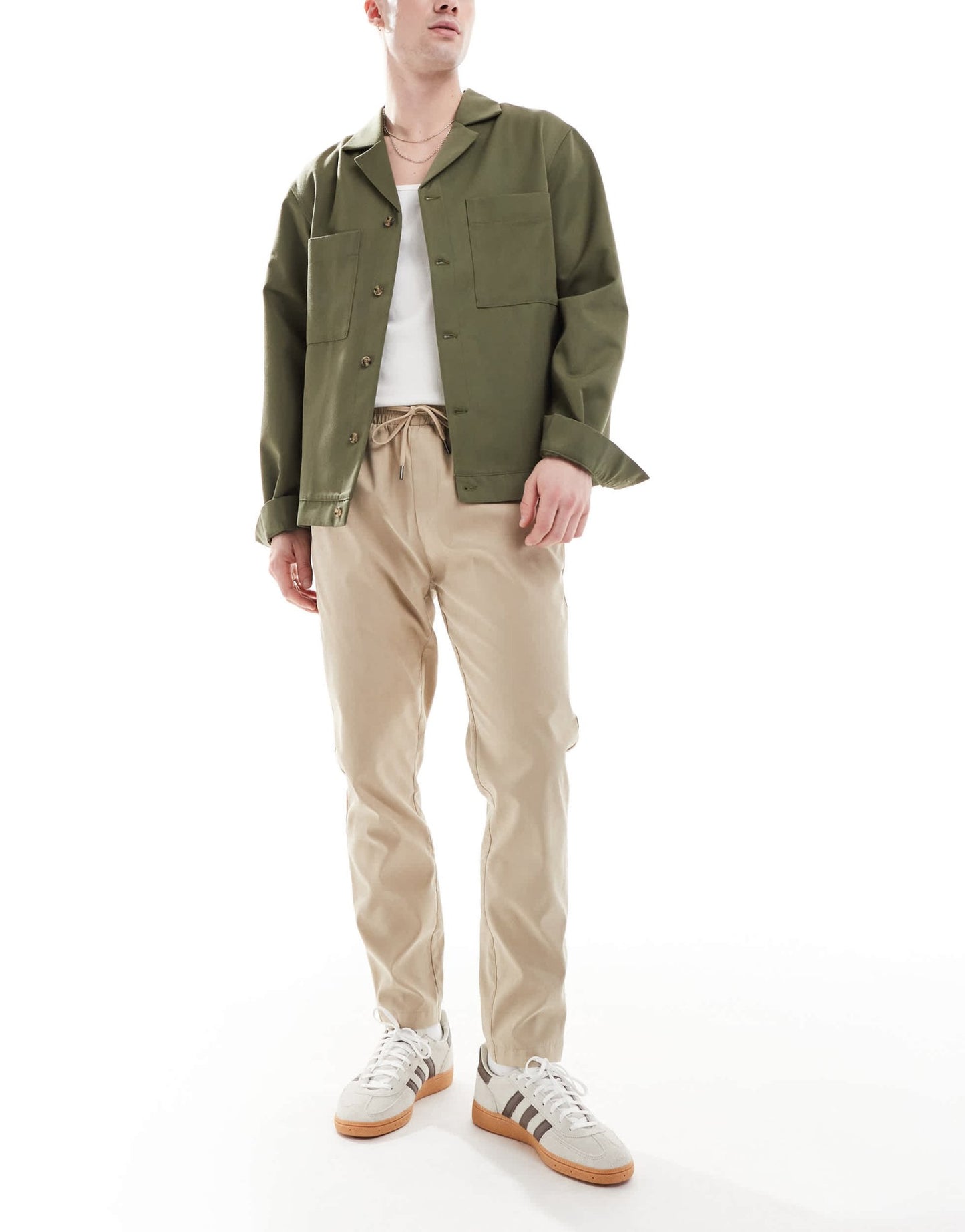 Brave Soul chino trouser in beige - ASOS Sample Sale