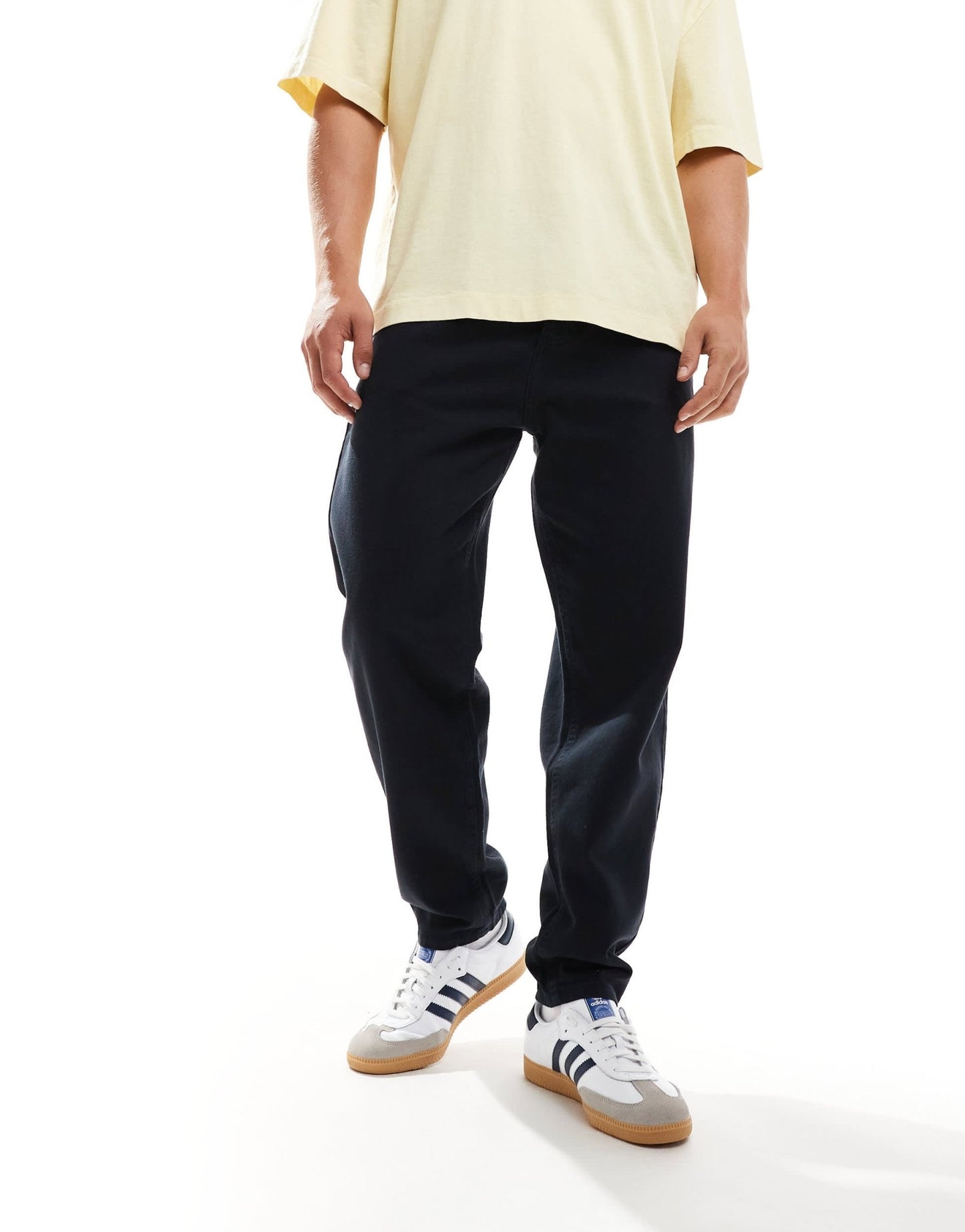 Brave Soul co - ord tapered trousers in dark navy - ASOS Sample Sale
