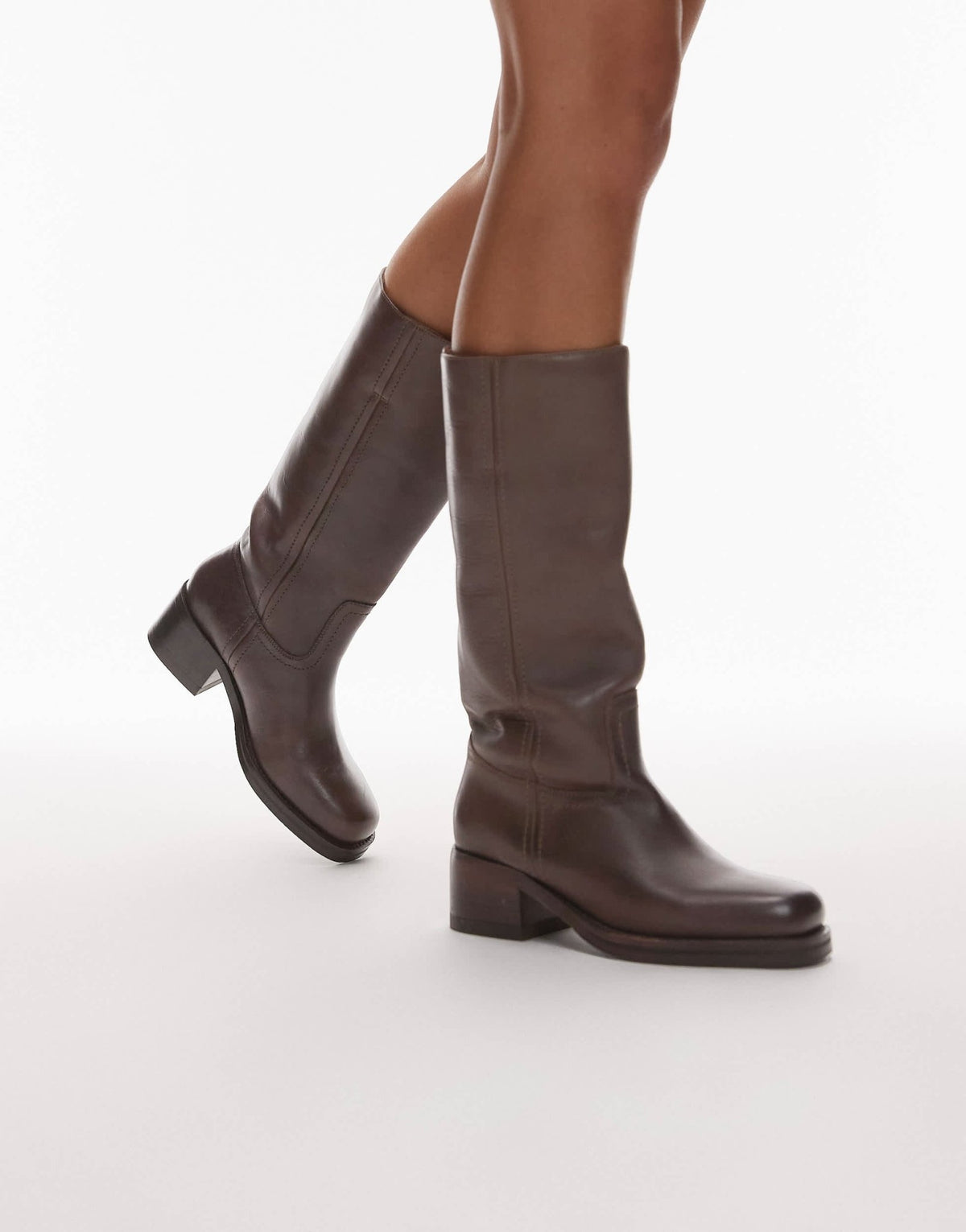 Bronx Ky-ley riding knee boot in coffee bean - ASOS Sample Sale