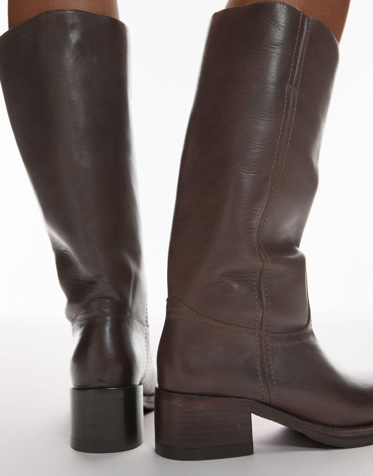 Bronx Ky-ley riding knee boot in coffee bean - ASOS Sample Sale