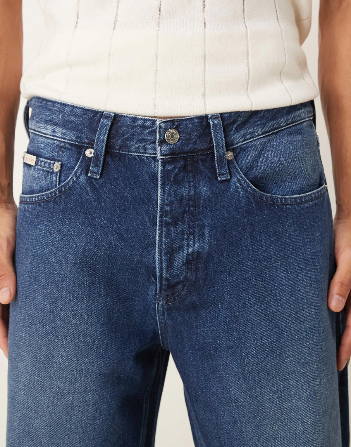 Calvin Klein Jeans 90s loose jeans in mid blue wash - ASOS Exclusive - ASOS Sample Sale