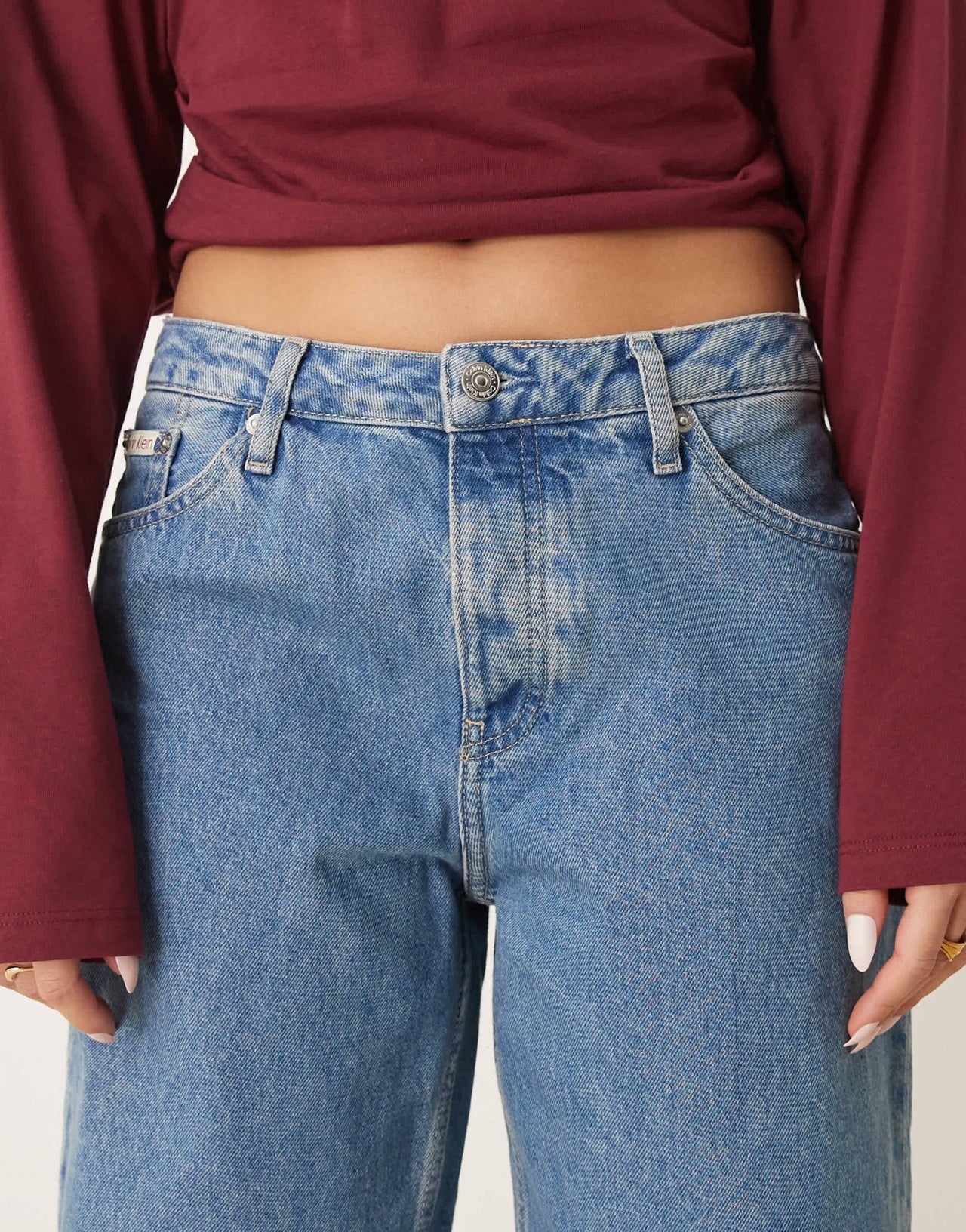 Calvin Klein Jeans 90's loose jeans in mid wash - ASOS Sample Sale
