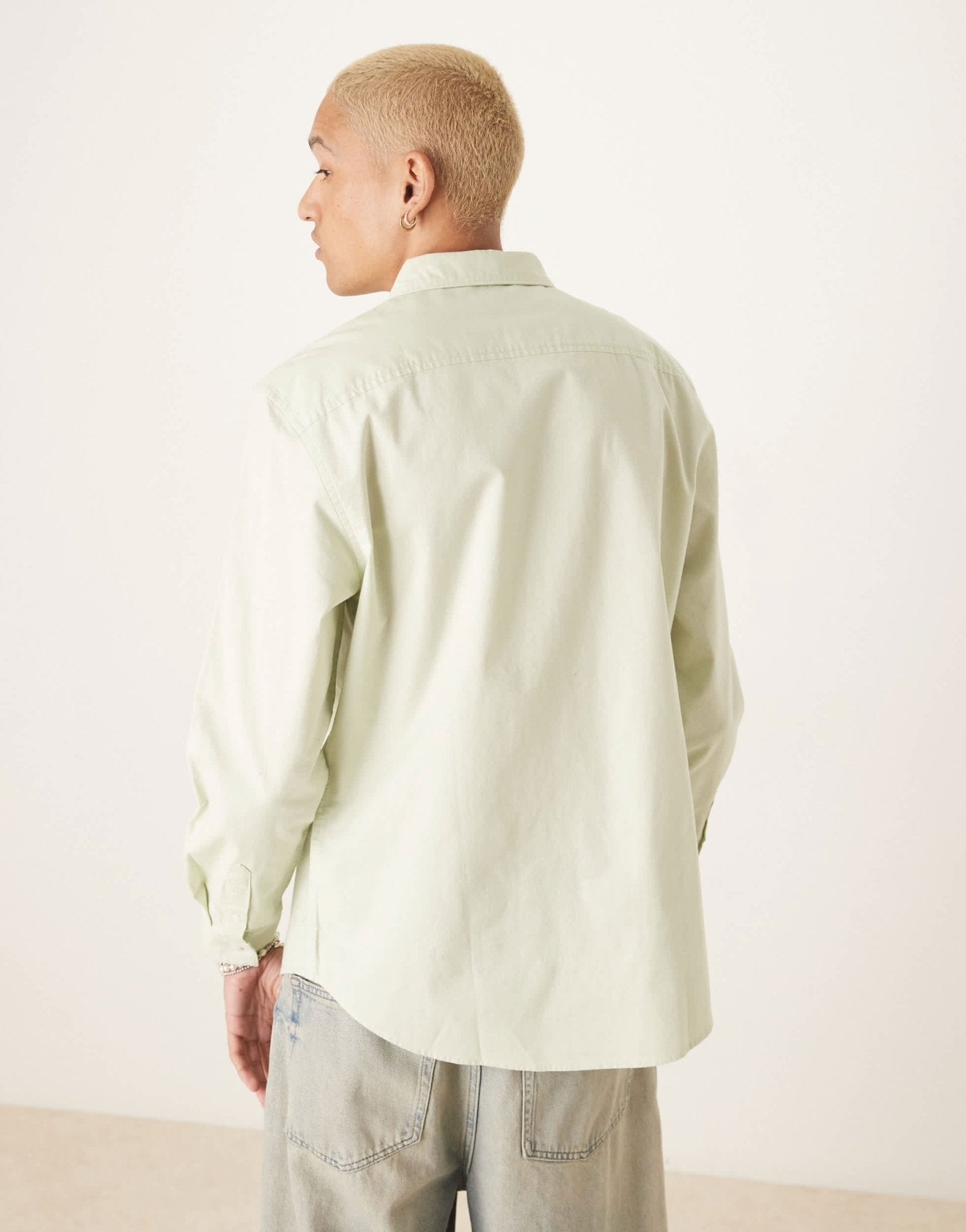 Calvin Klein Jeans classic oxford shirt in mint green - ASOS Sample Sale